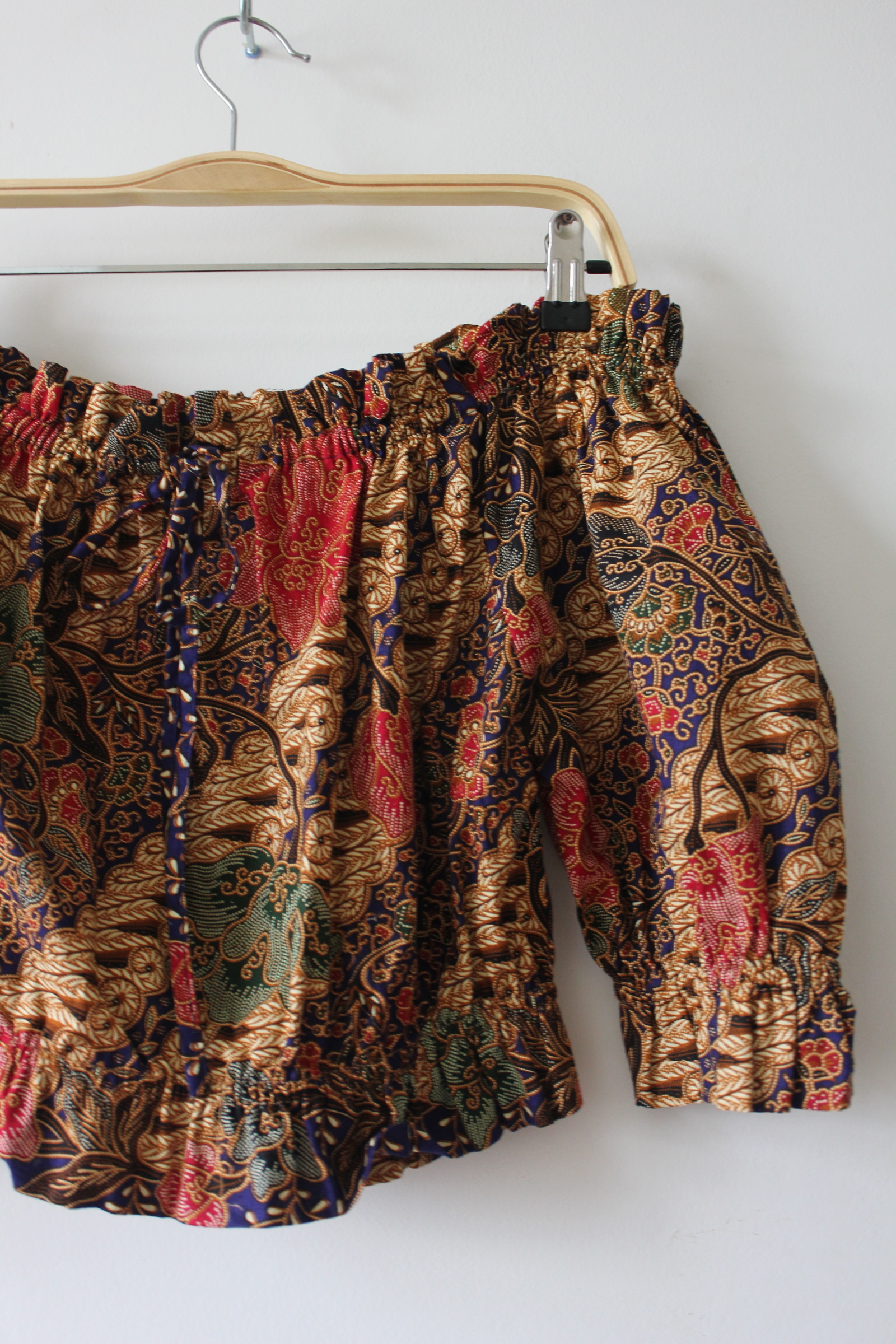 Cropped Batik Blouse - Fall