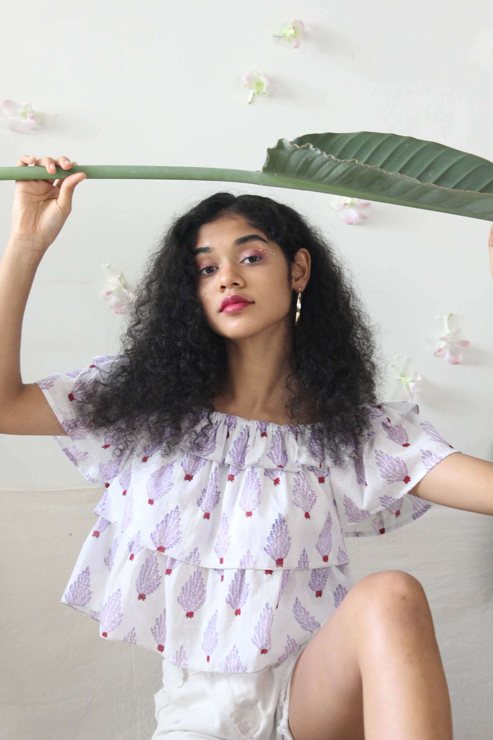 Flower Frill Top - Levy