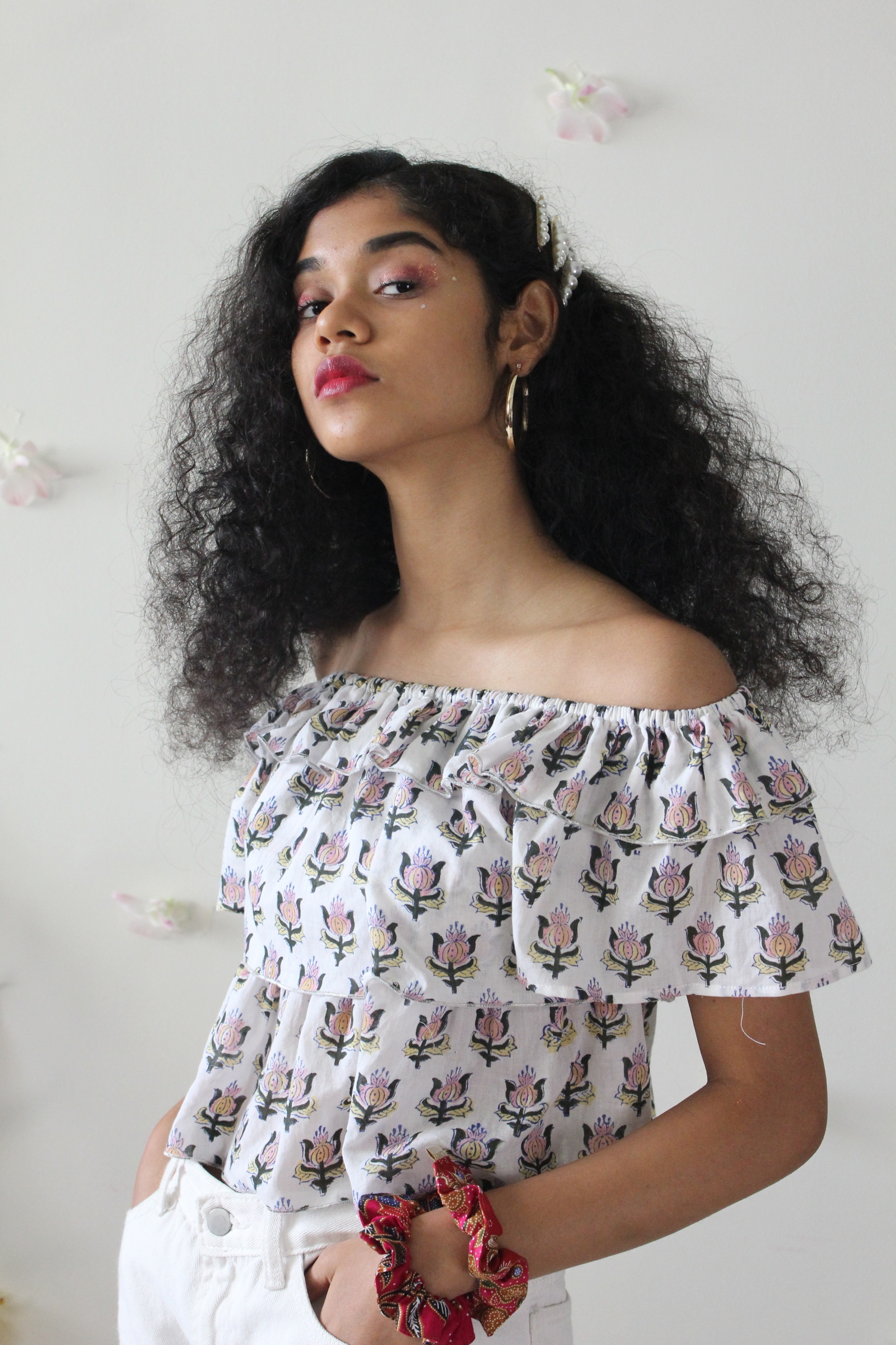 Flower Frill Top - Pei