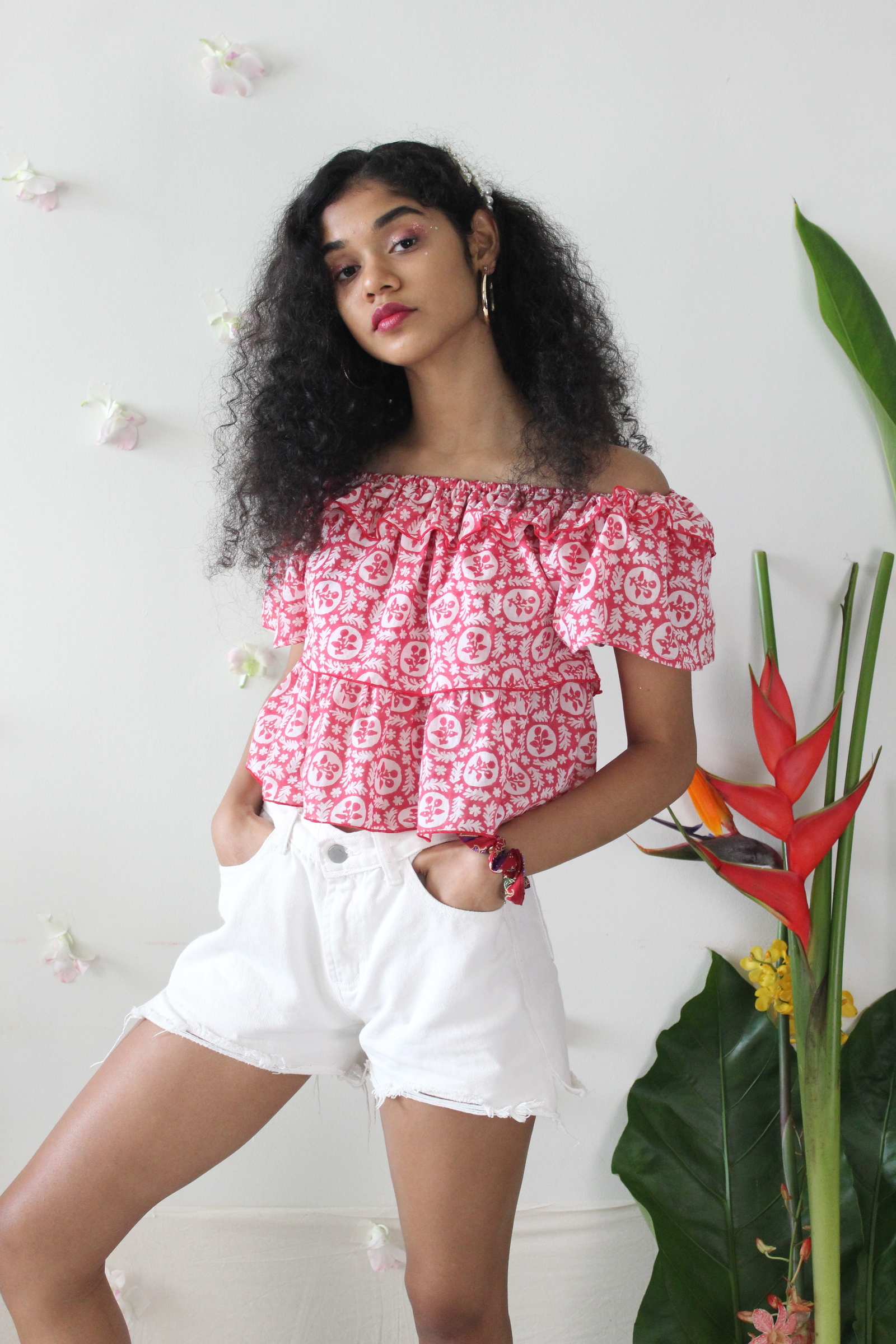 Flower Frill Top - Rara