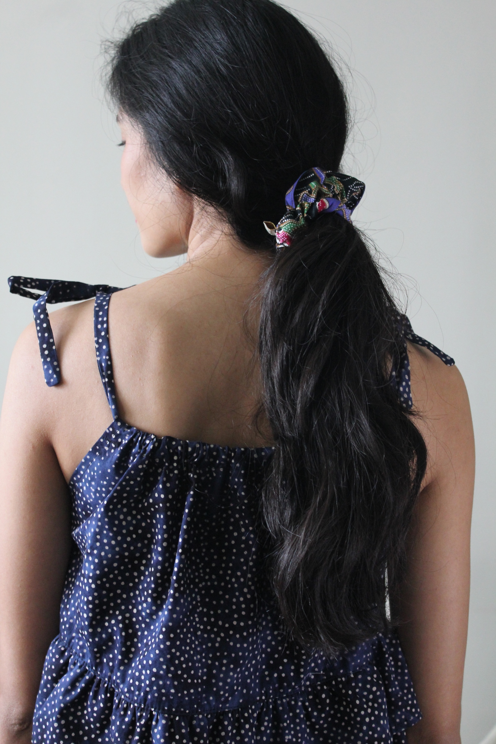 Flower Frill Midi Dress - Polka night