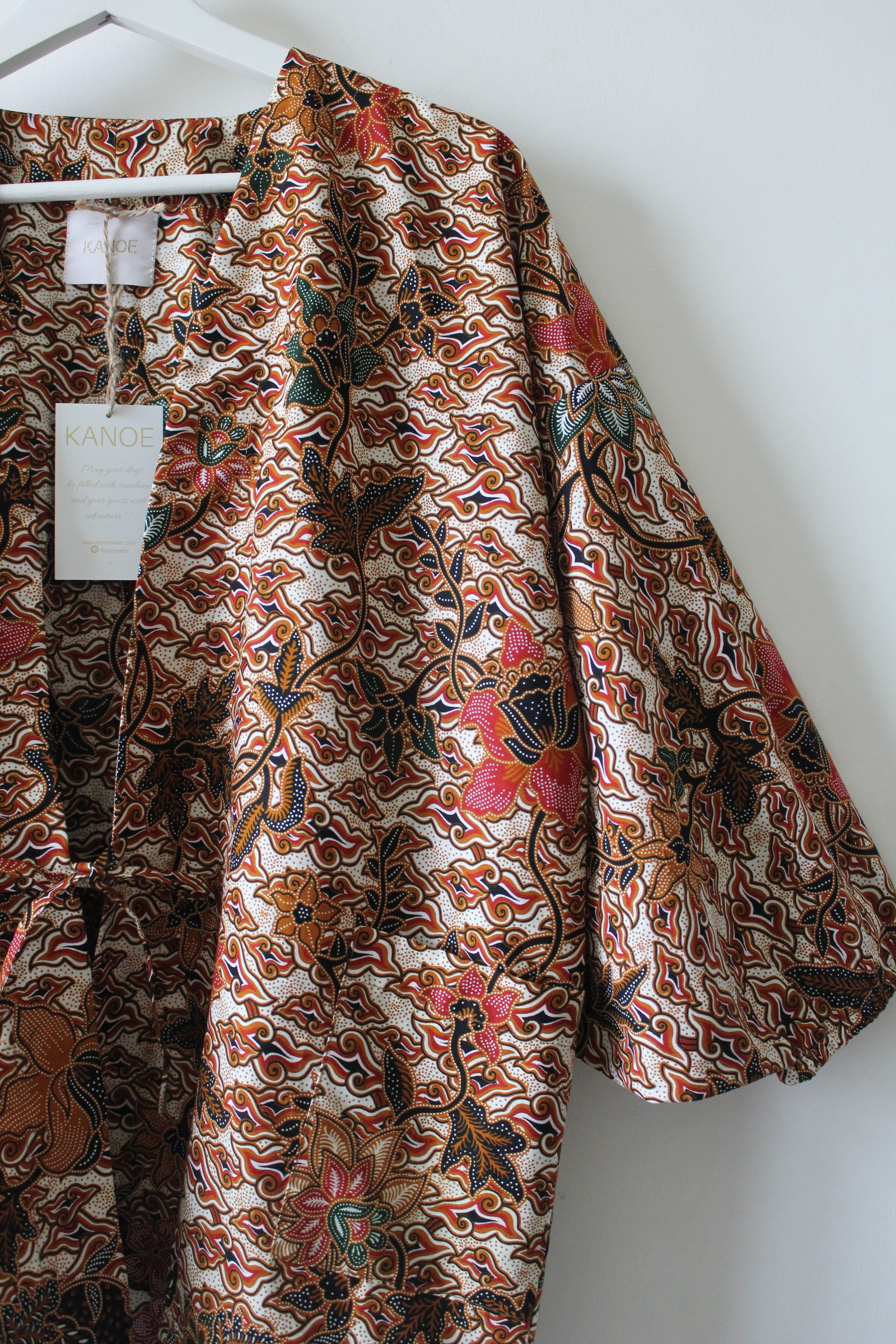Batik Kimono Signature - Nihon Cloud (Black)