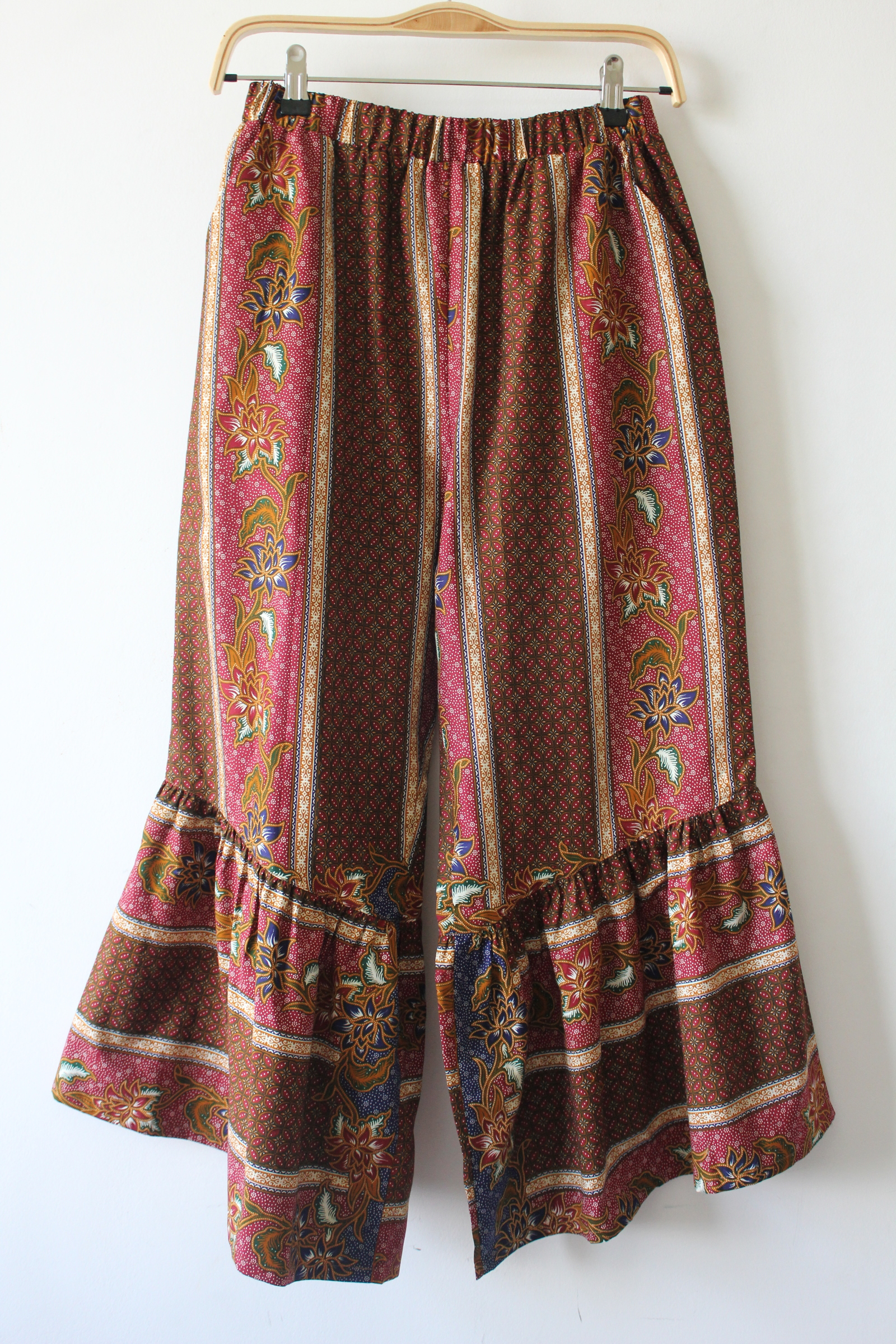 Batik Frou Pants -  Maroon Magic