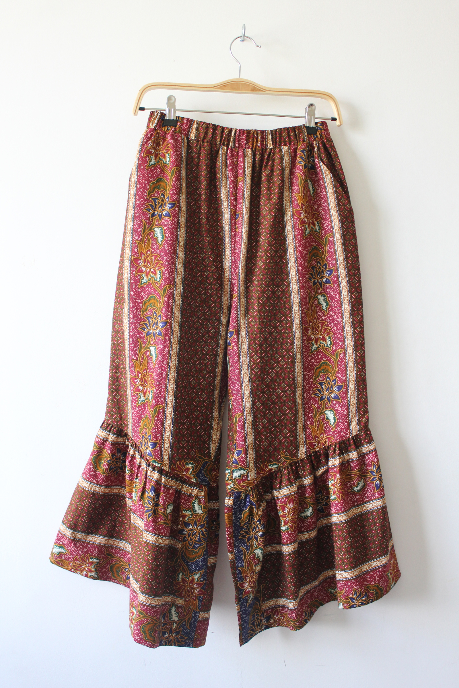 Batik Frou Pants -  Maroon Magic