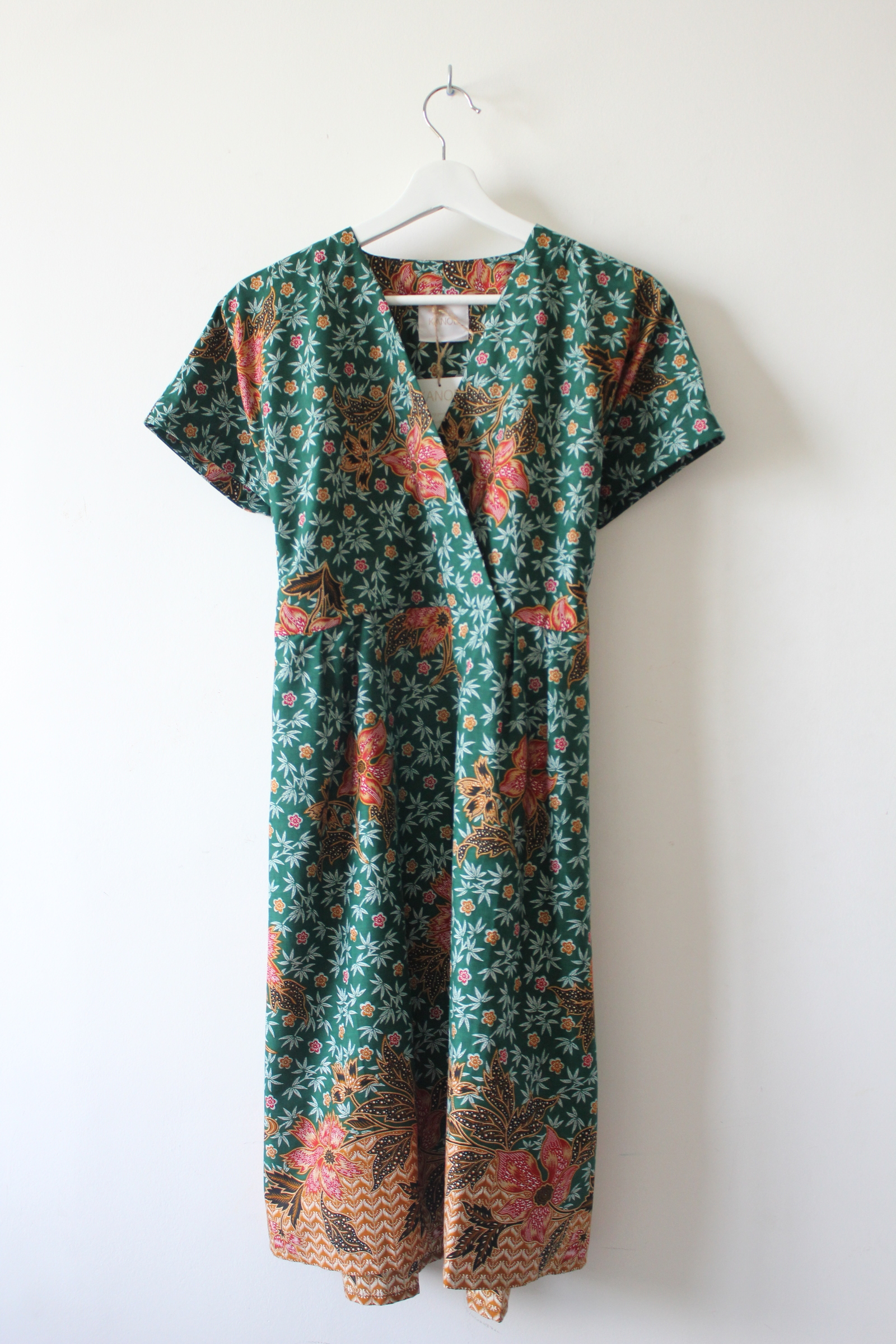 Kimono wrap dress - Autumn Green