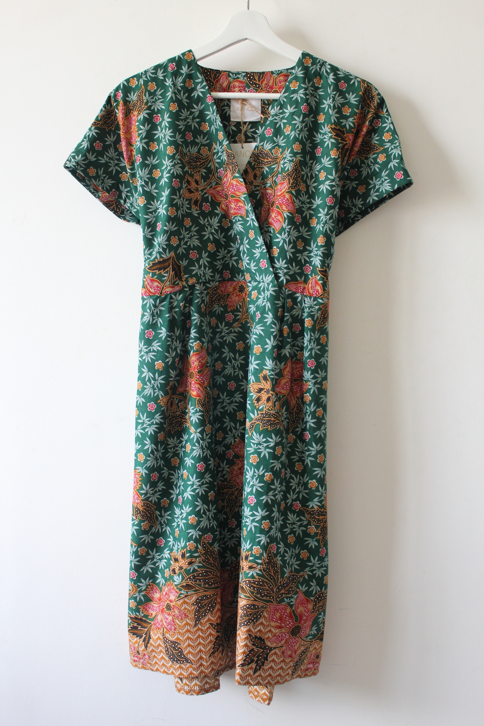Kimono wrap dress - Autumn Green