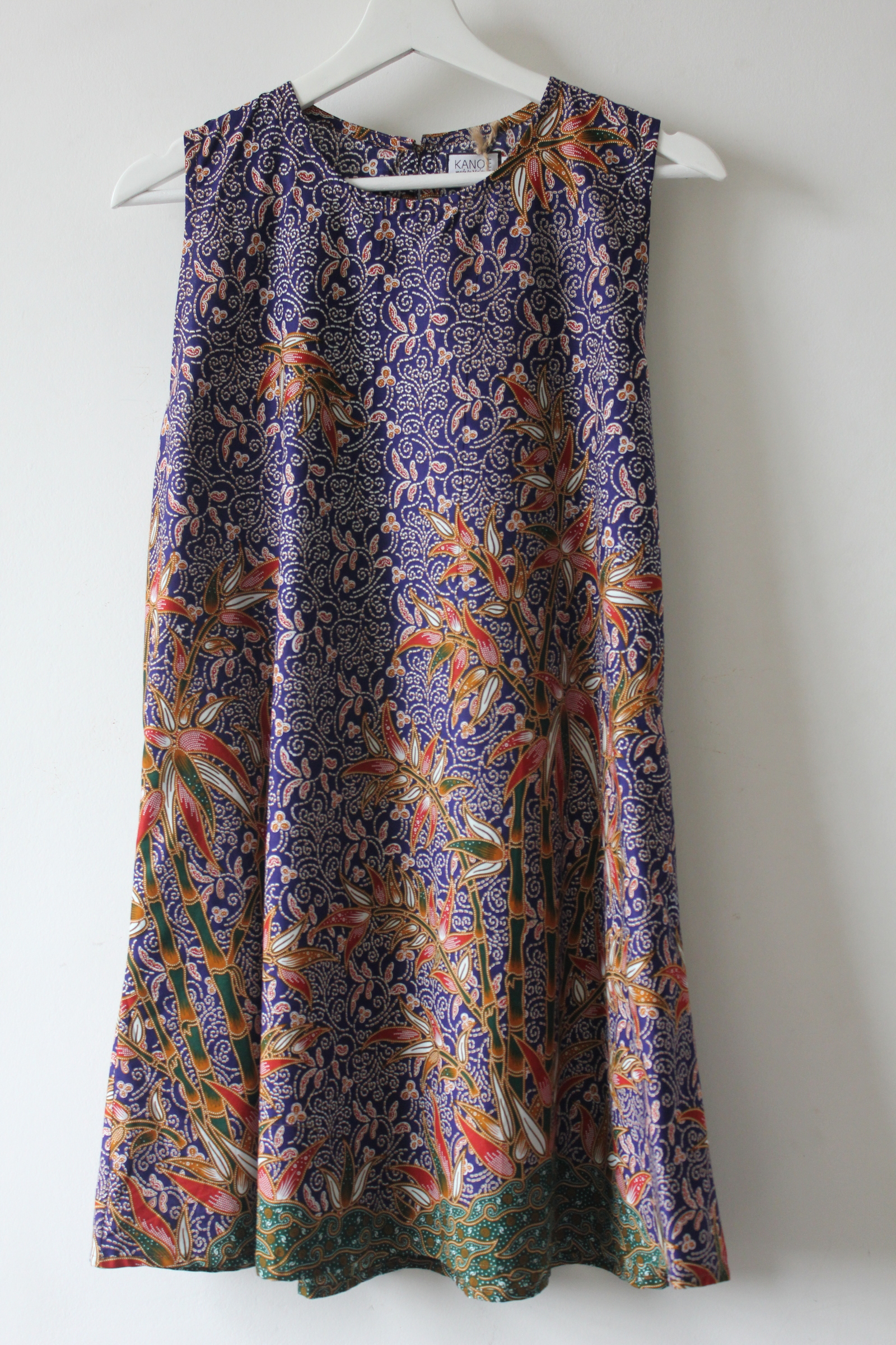 Batik Shift Dress (M) - Jesse (Blue)
