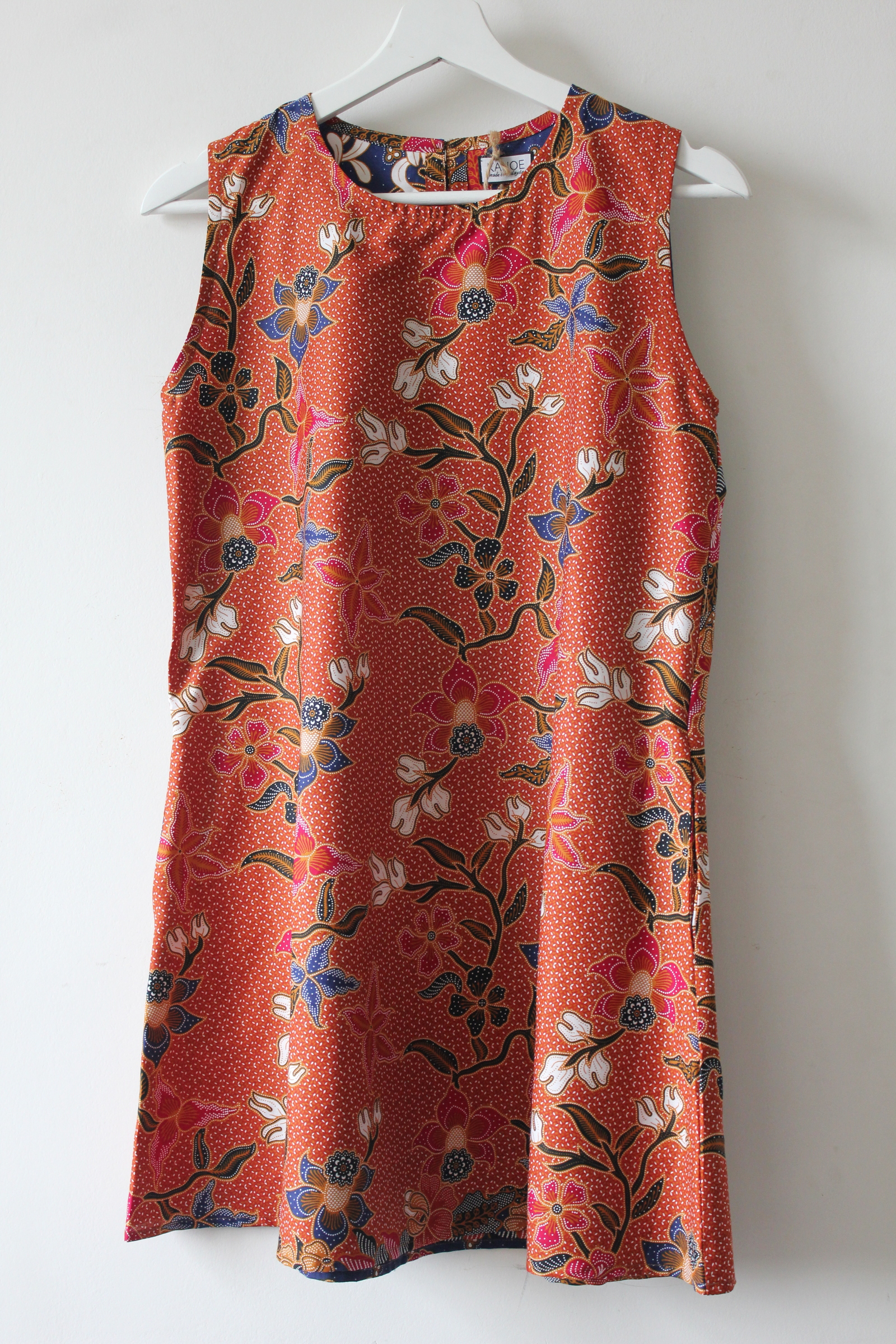 Batik Shift Dress (S) - Reina