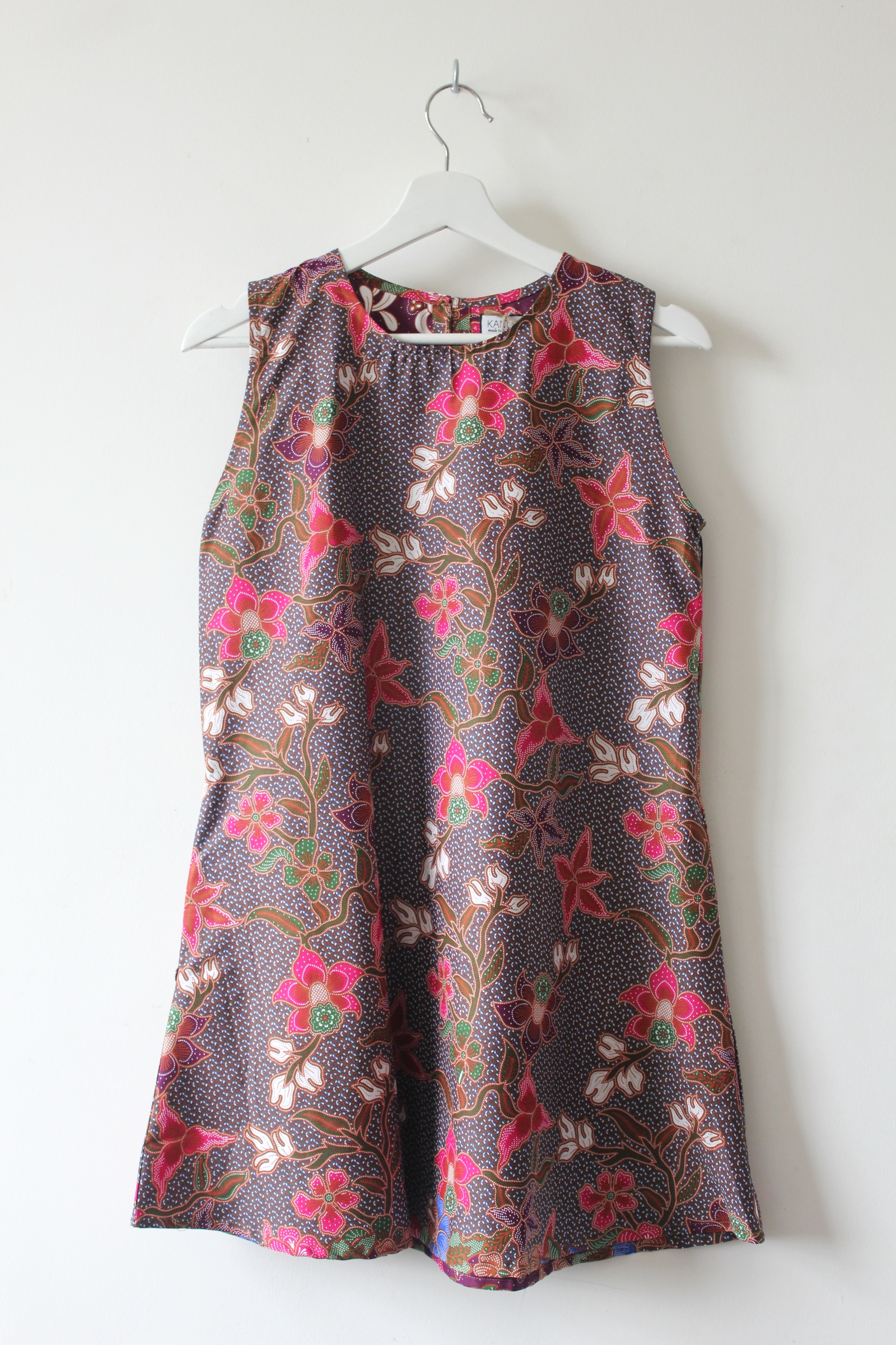 Batik Shift Dress (S) - Flos