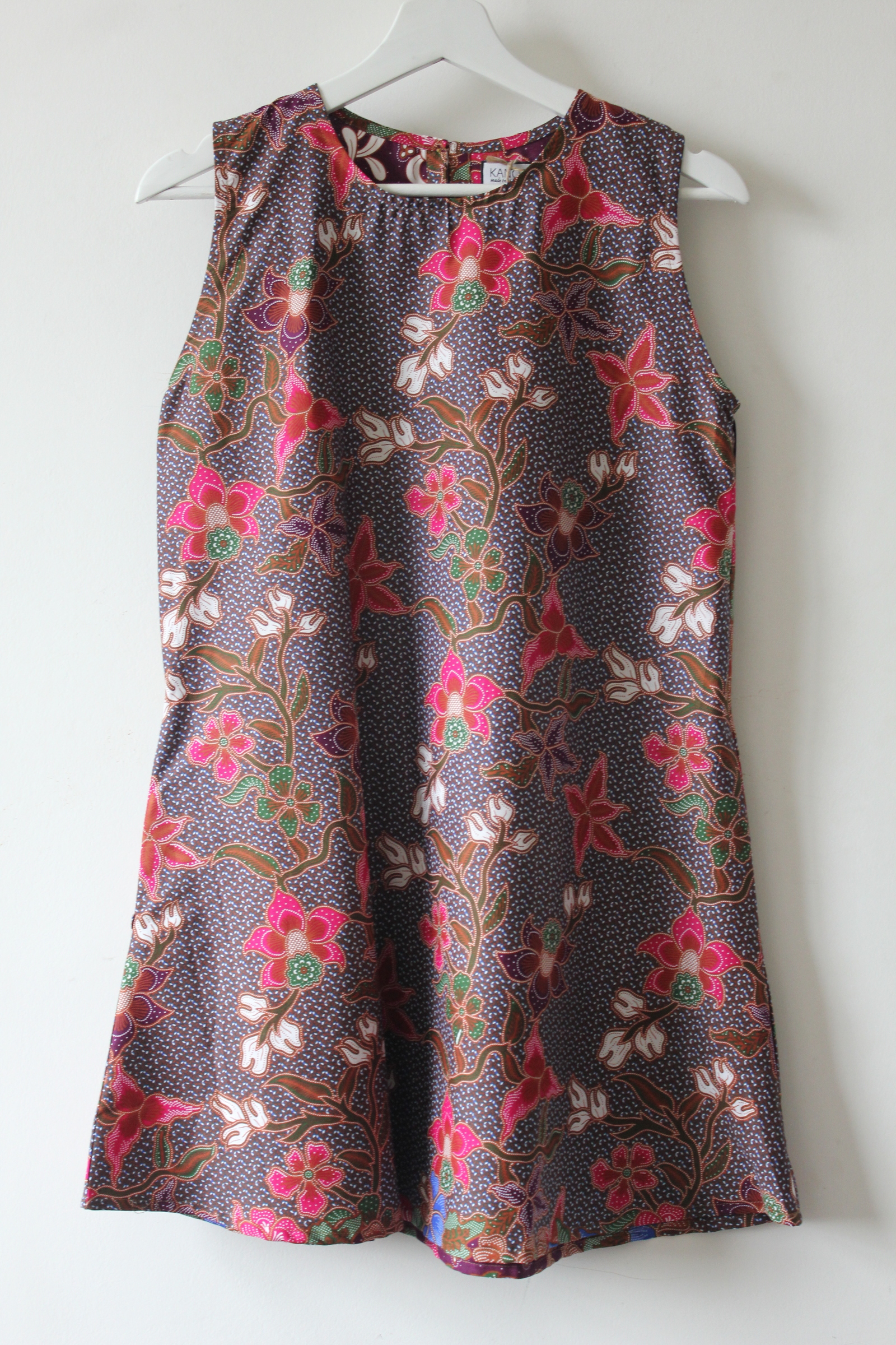 Batik Shift Dress (S) - Flos
