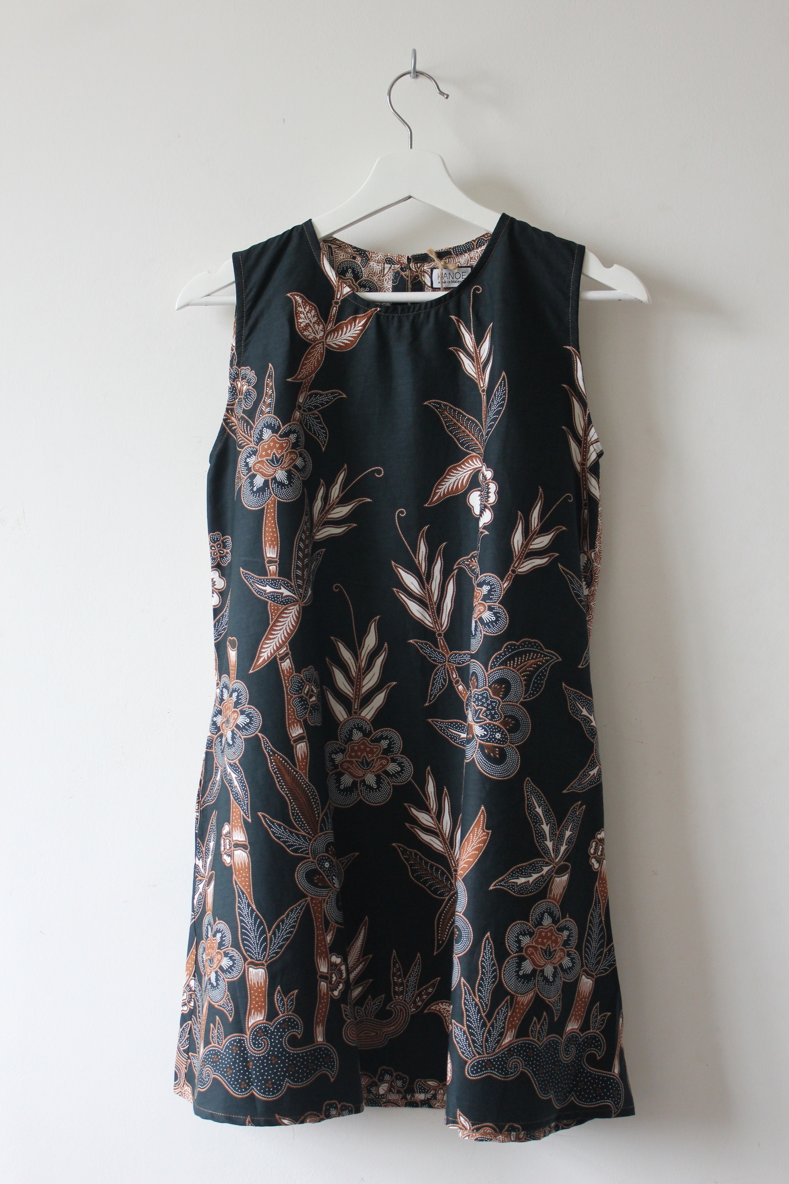 Batik Shift Dress (S) - Yoru
