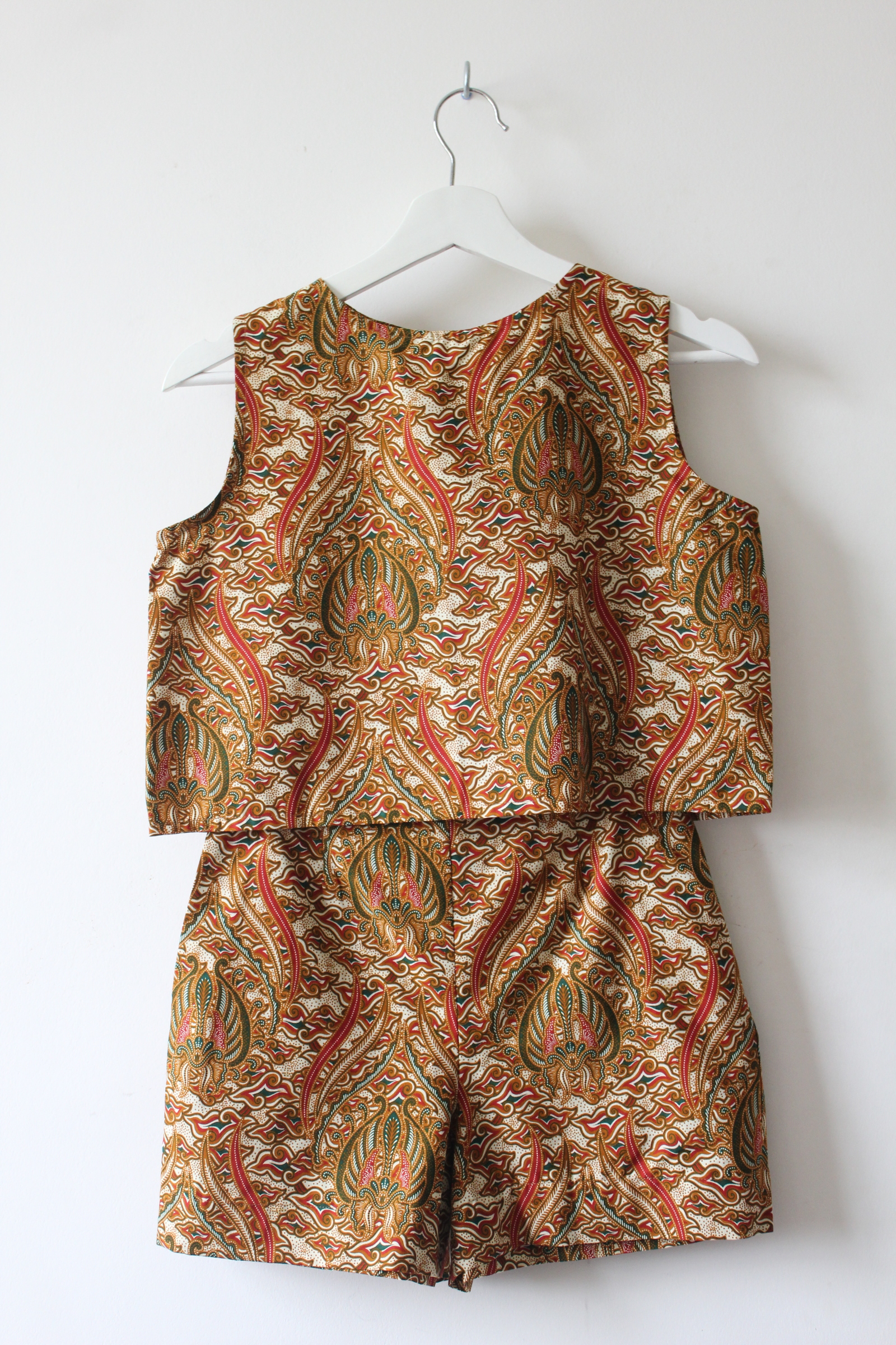 Matching Batik Set (S) - Nihon Clouds (Green)