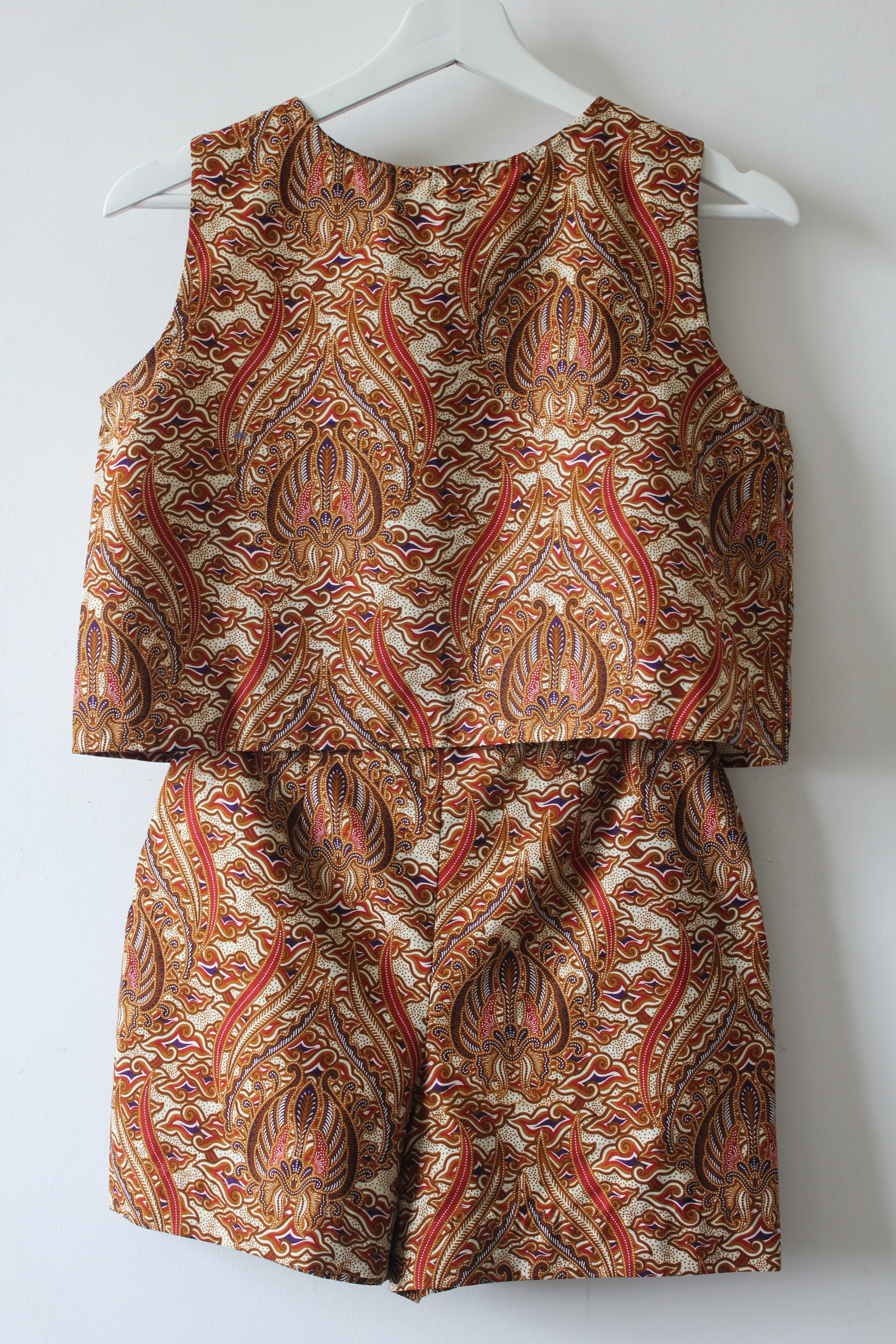 Matching Batik Set (S) - Nihon Clouds (Purple)