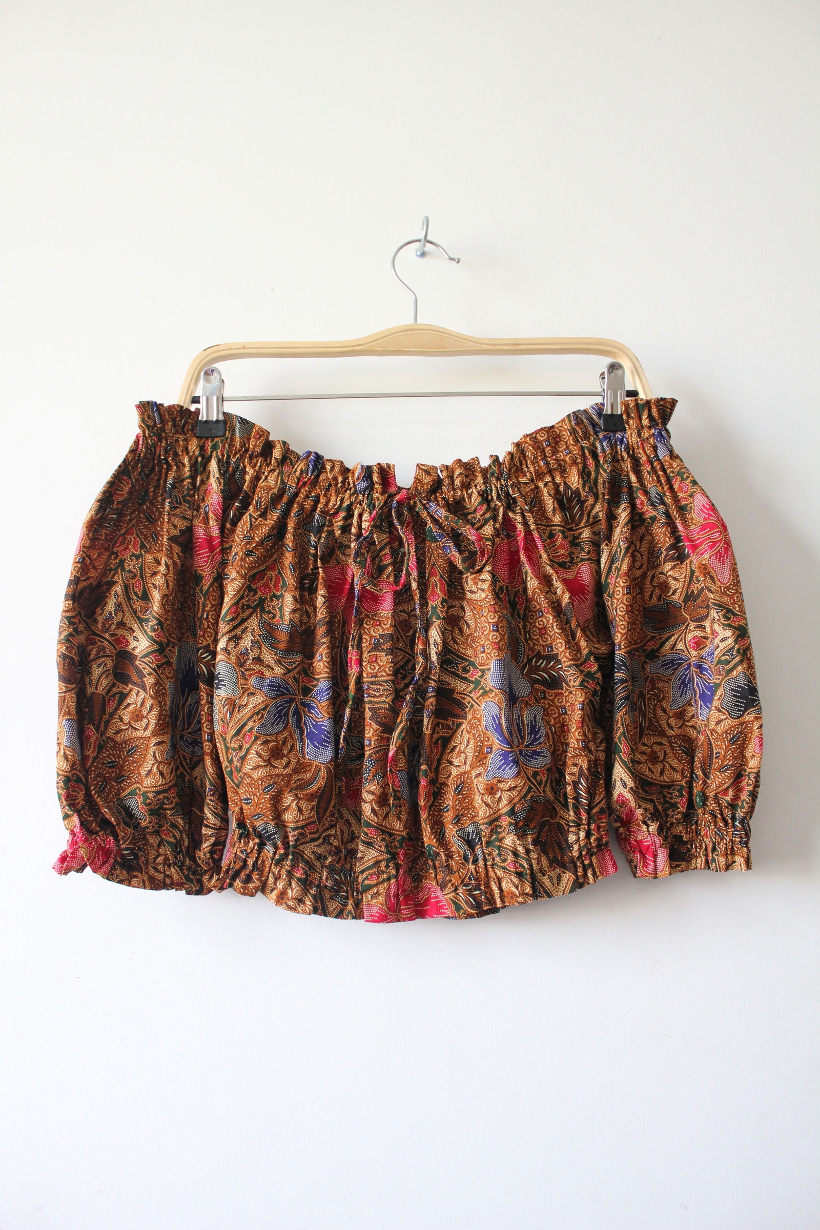 Cropped Batik Blouse - Kylie