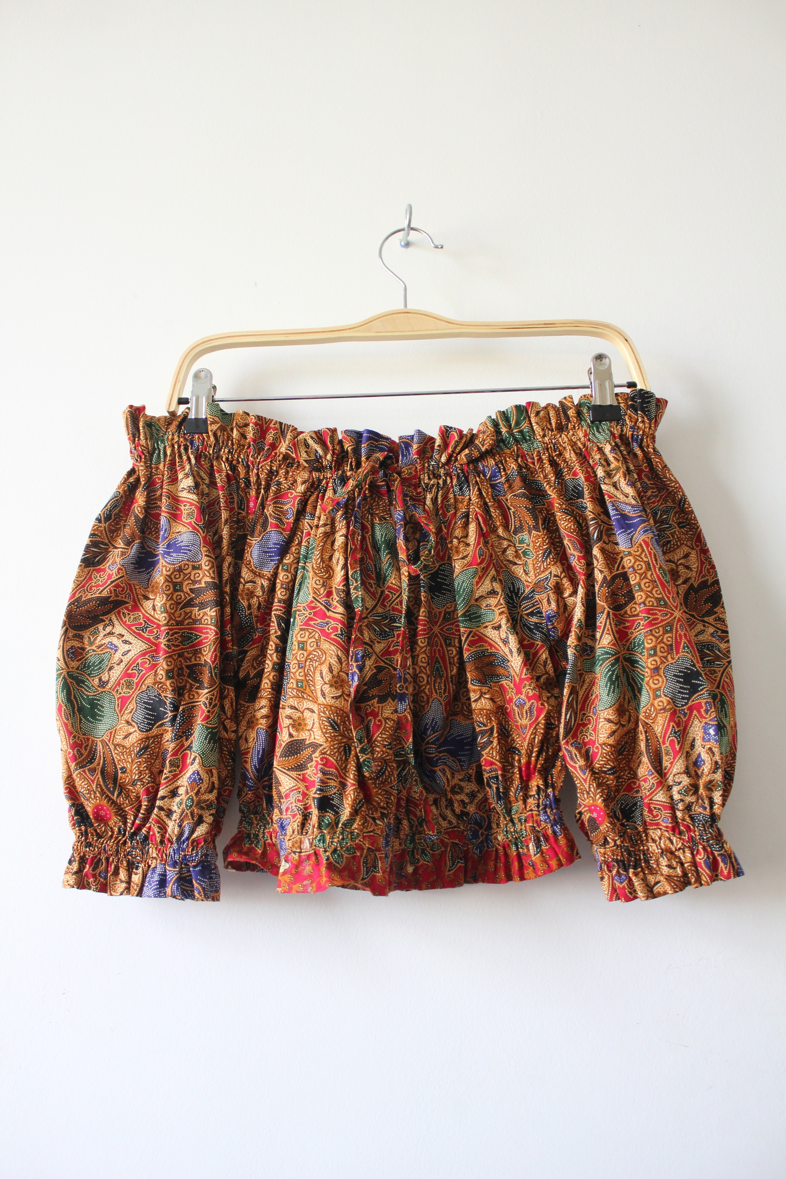 Cropped Batik Blouse - Kalani