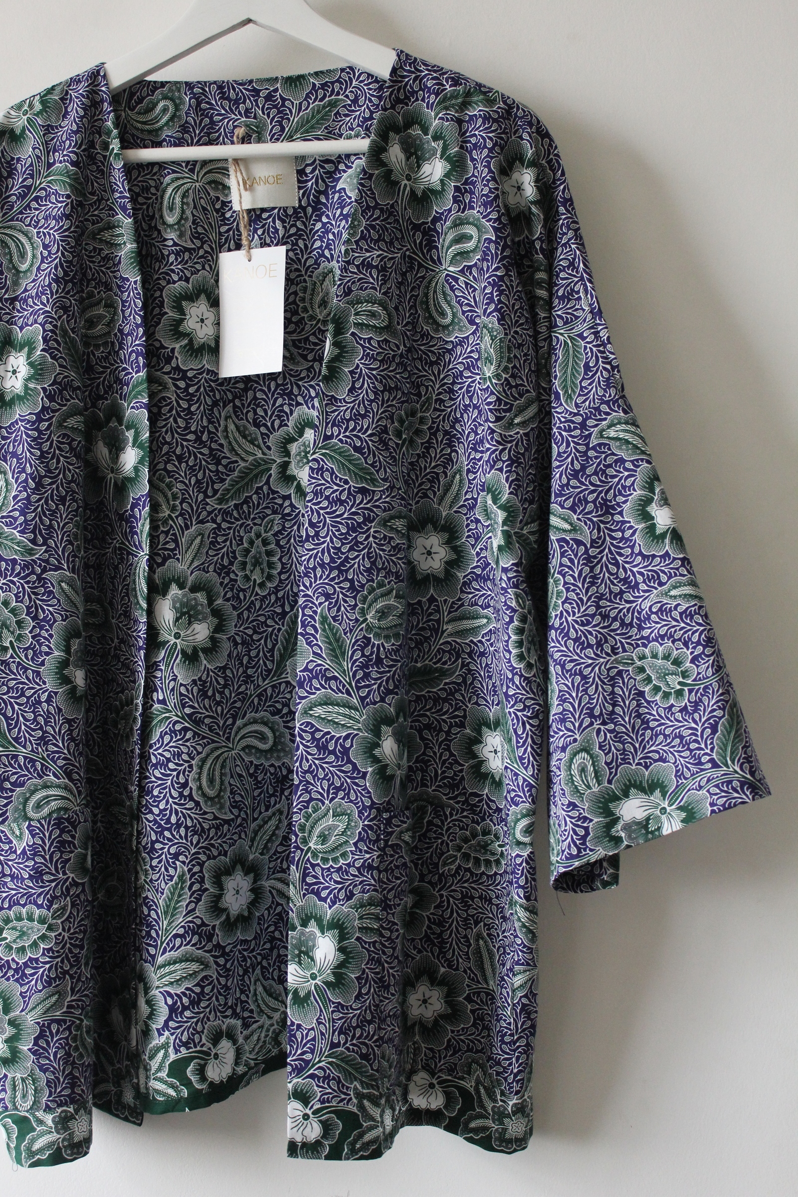 Batik Kimono Basic - Porcelaine ( Blue )