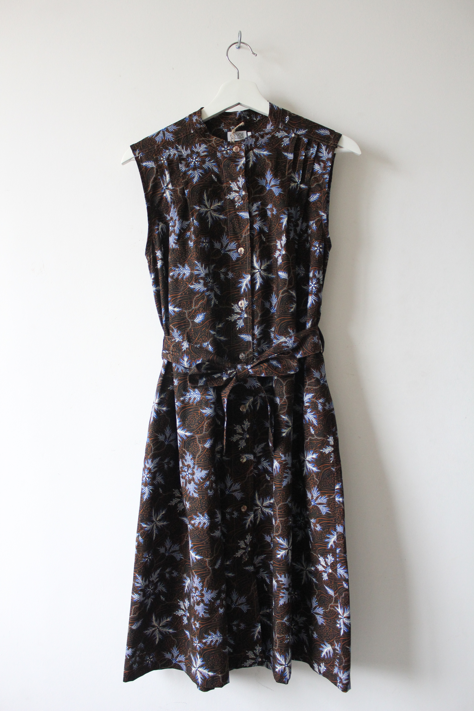Button Down Dress (L) - Sienna (Blue)