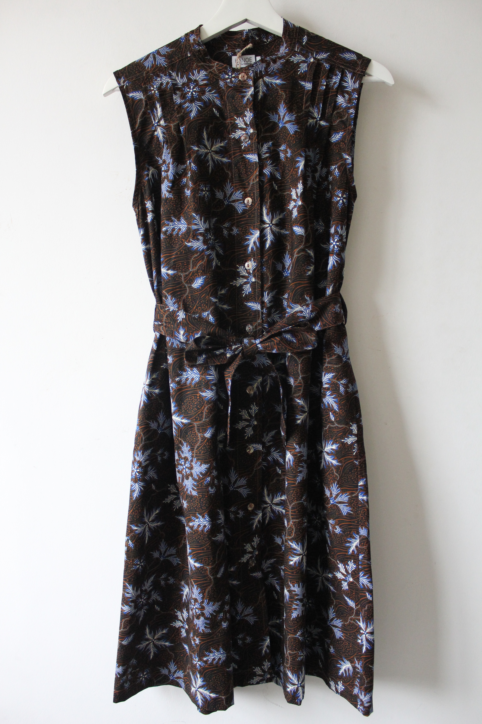 Button Down Dress (L) - Sienna (Blue)
