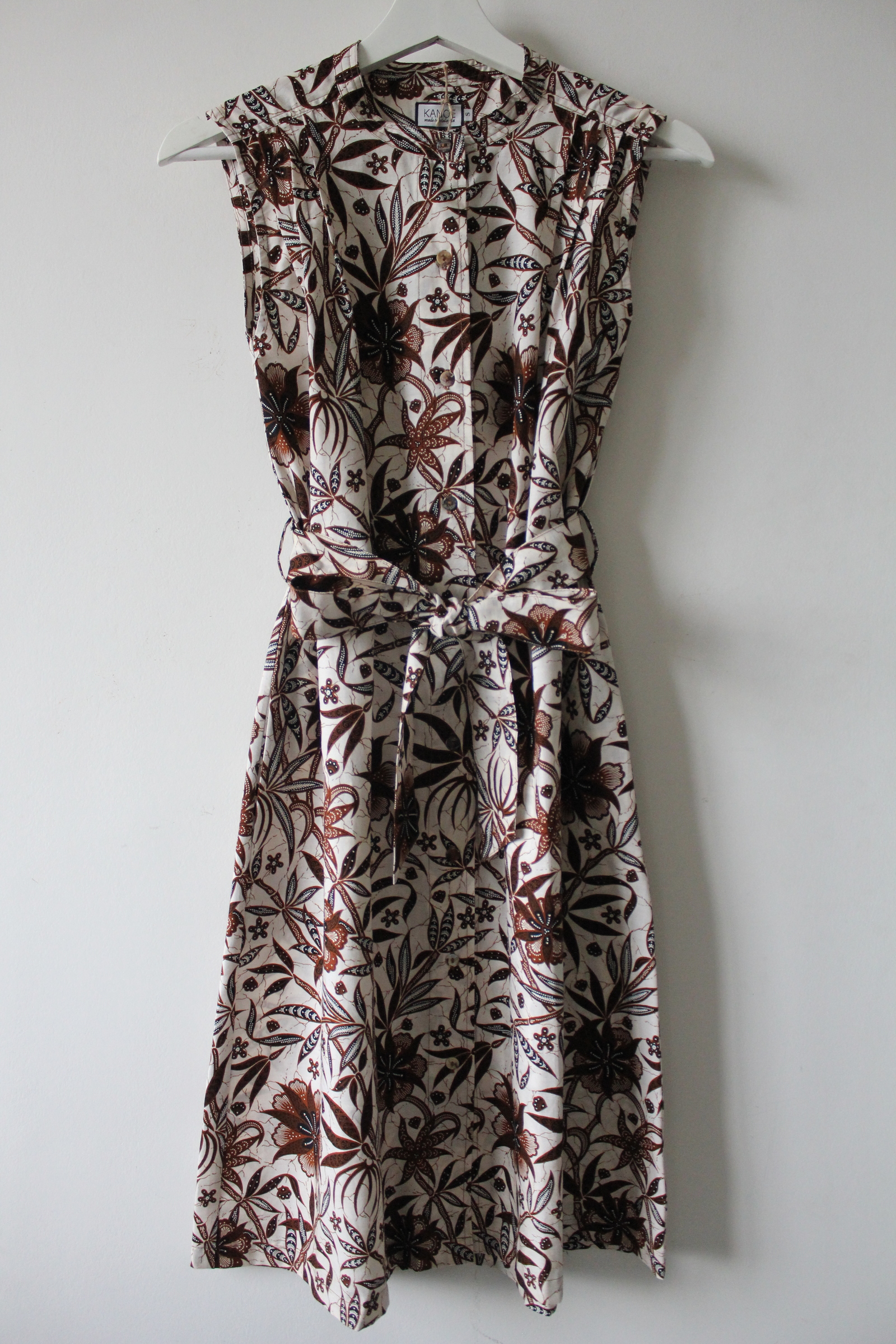 Button Down Batik Dress (S) - Maybel