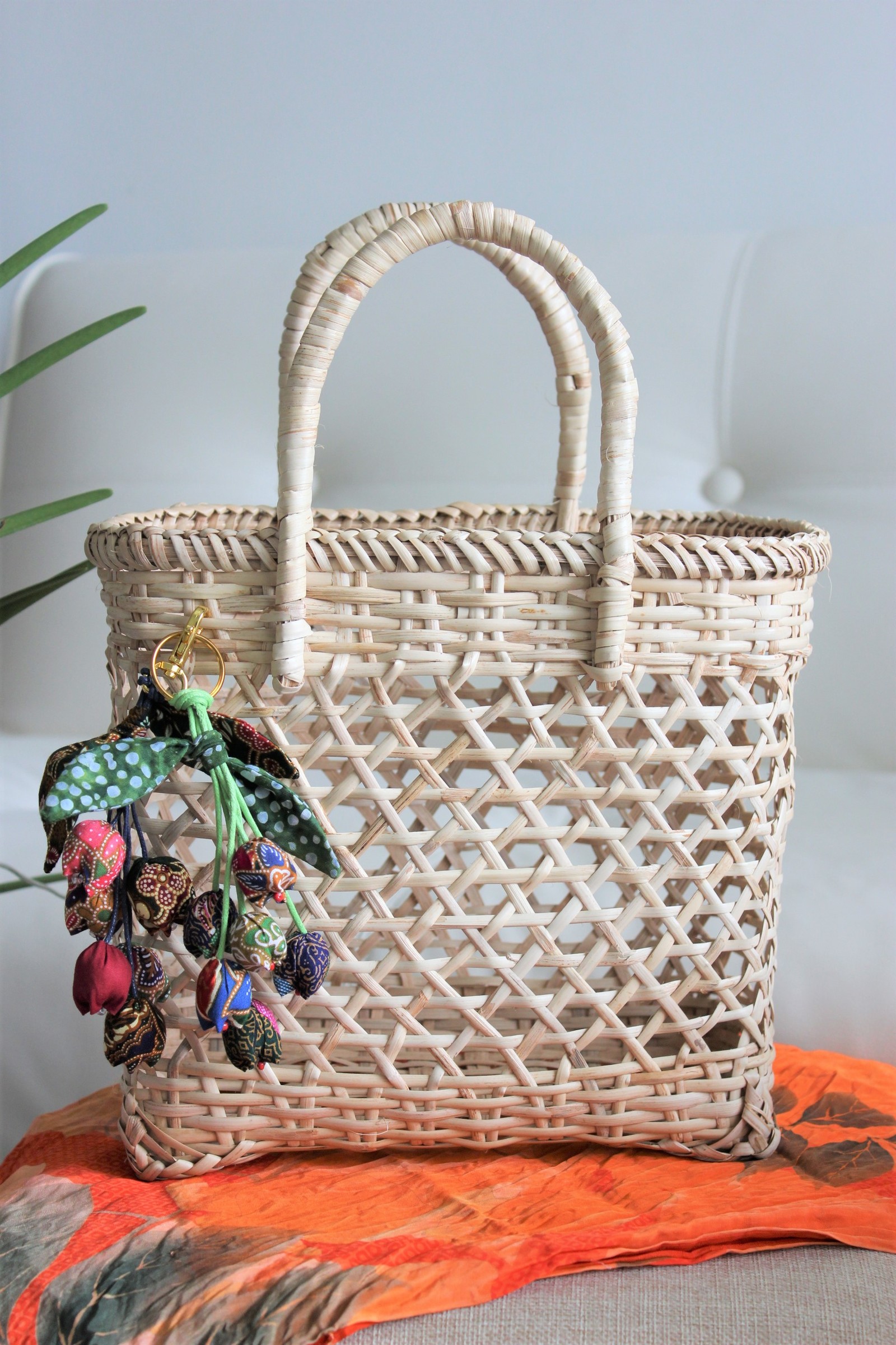 Bougainvillea Batik Keychain