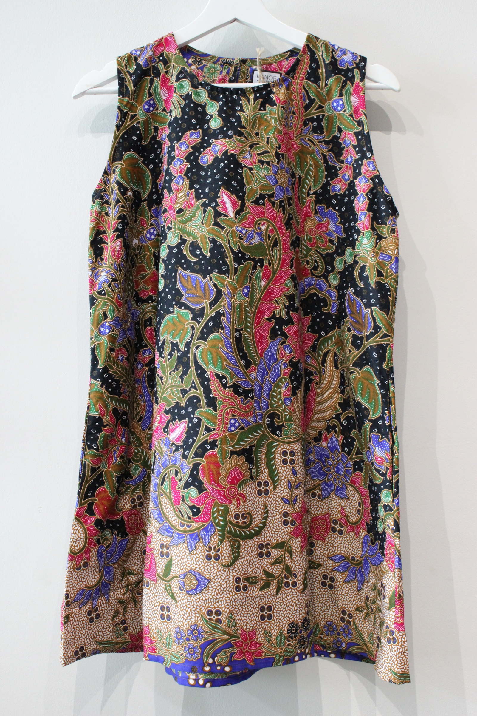 Batik Shift Dress (M) - Dahlia