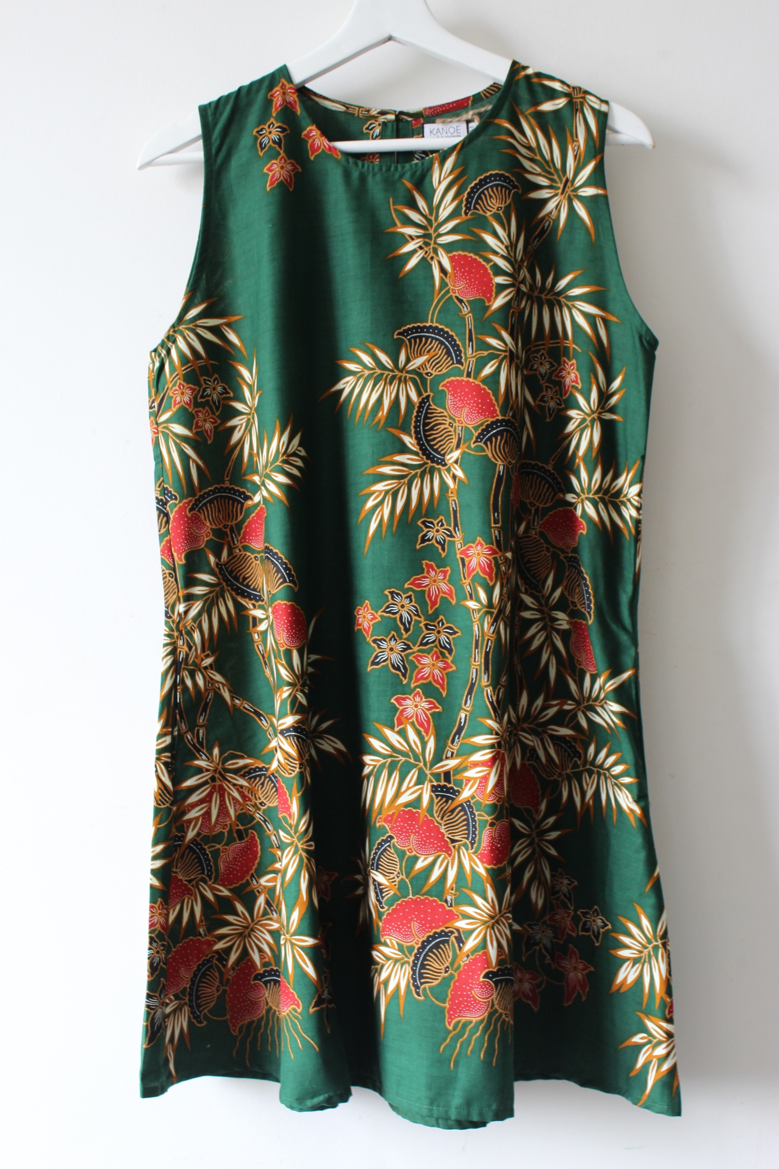 Batik Shift Dress (M) - Mint