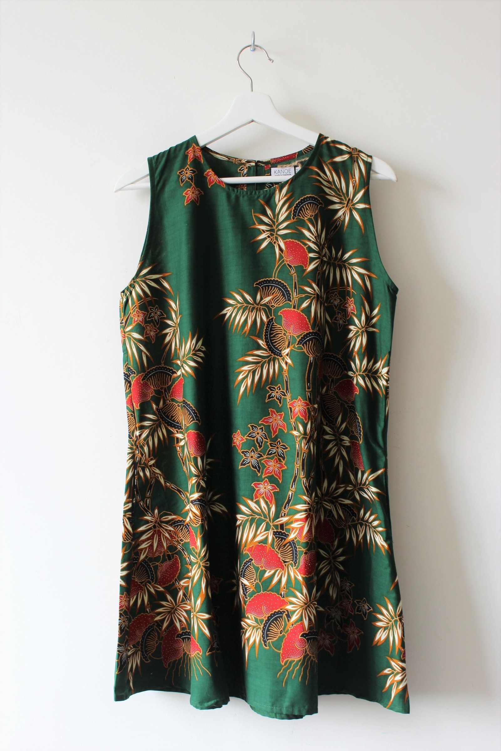 Batik Shift Dress (M) - Mint