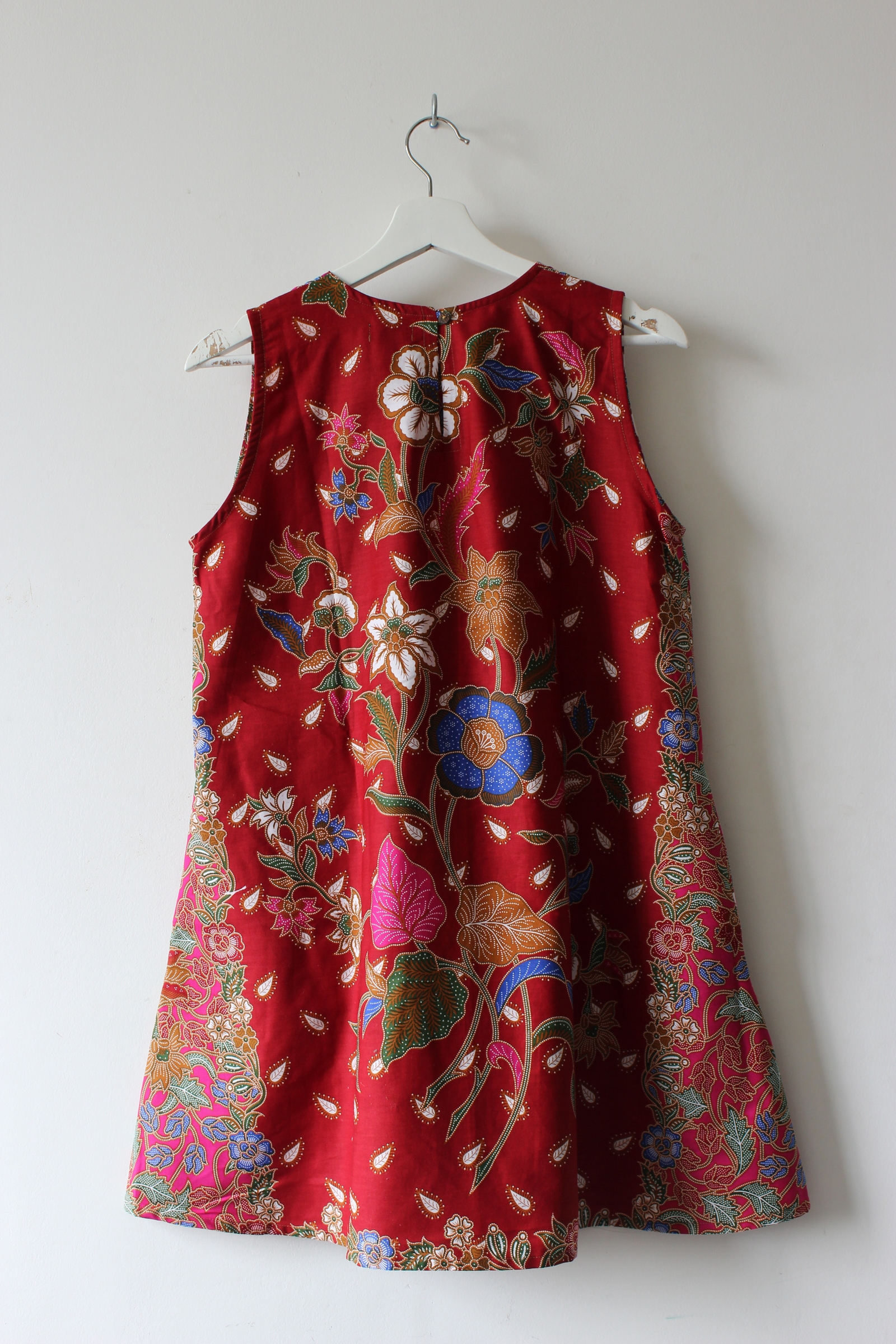 Batik Shift Dress (M) - Amy (Pink)