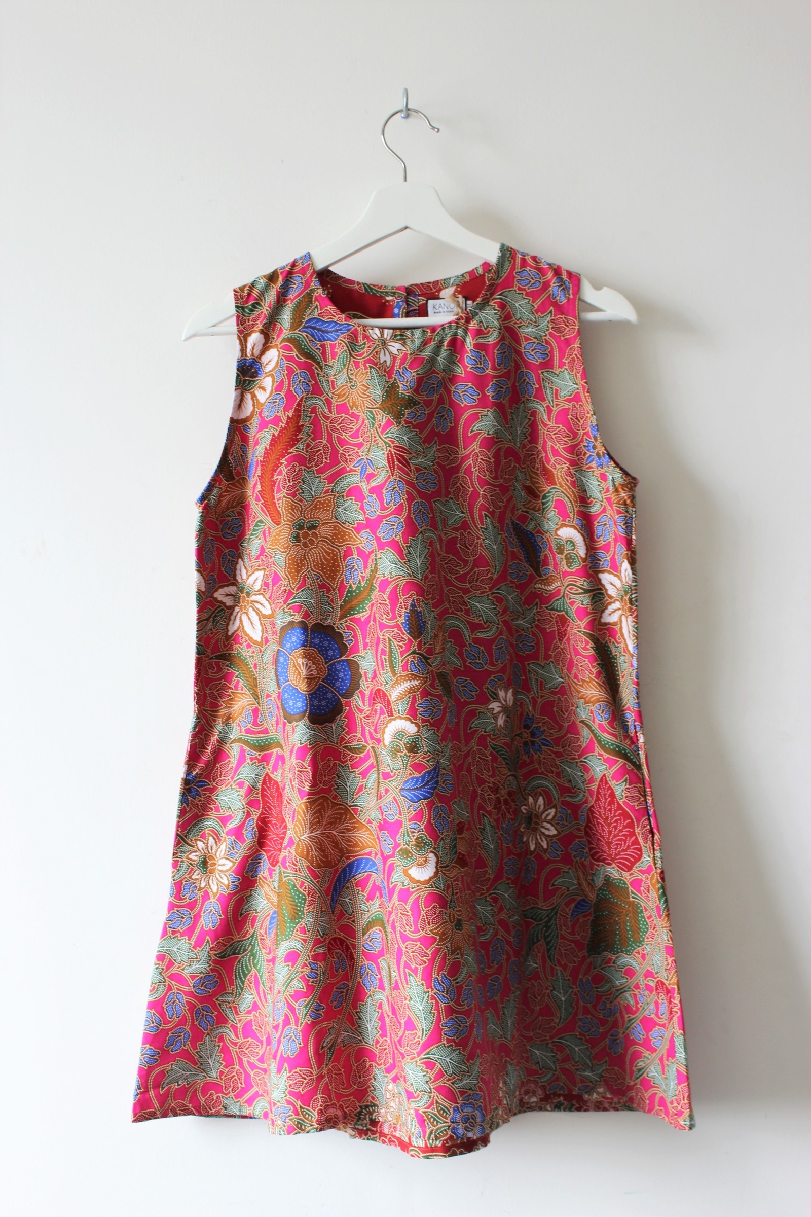 Batik Shift Dress (M) - Amy (Pink)