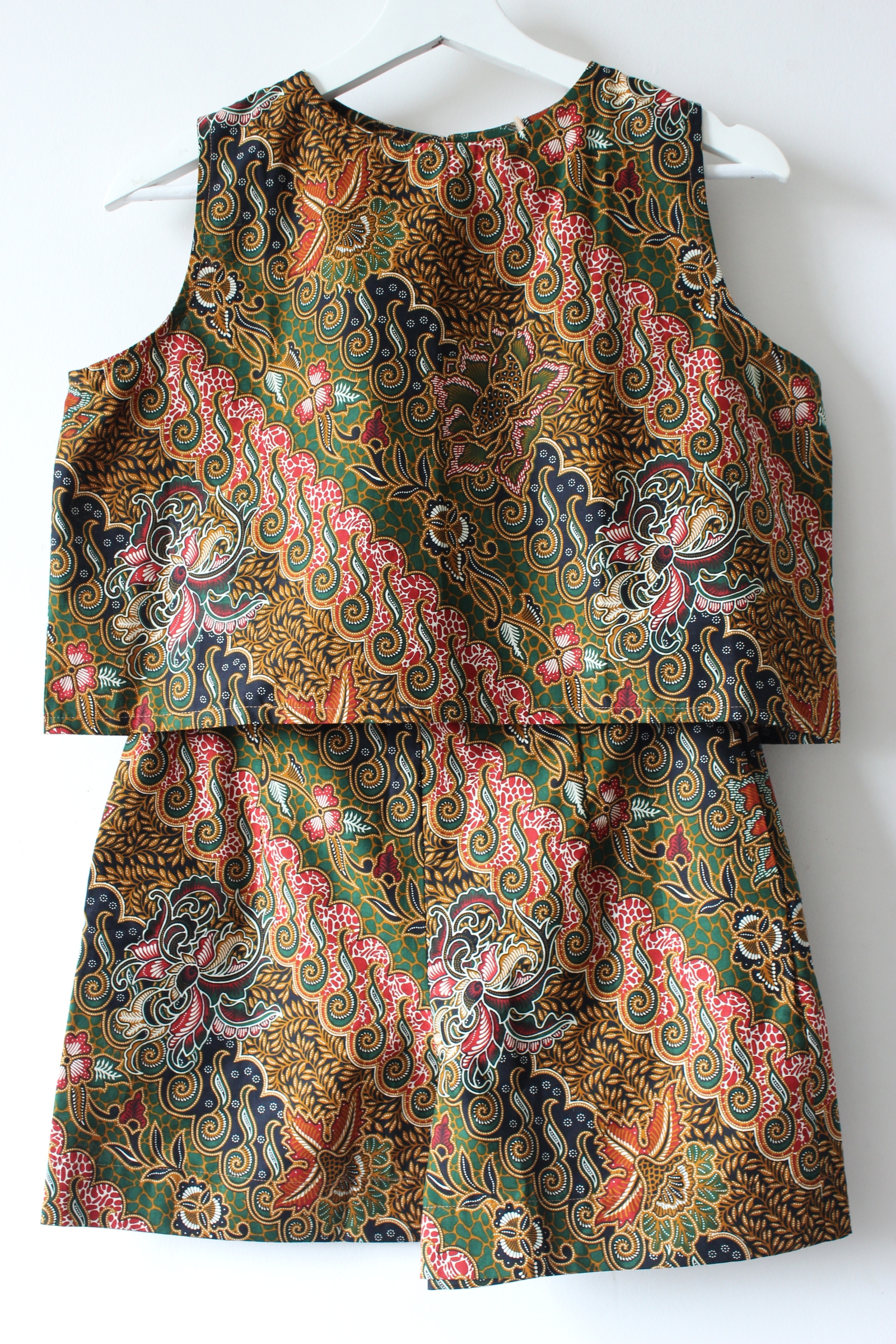 Matching Batik Set (M) - Theo (Dark Green)