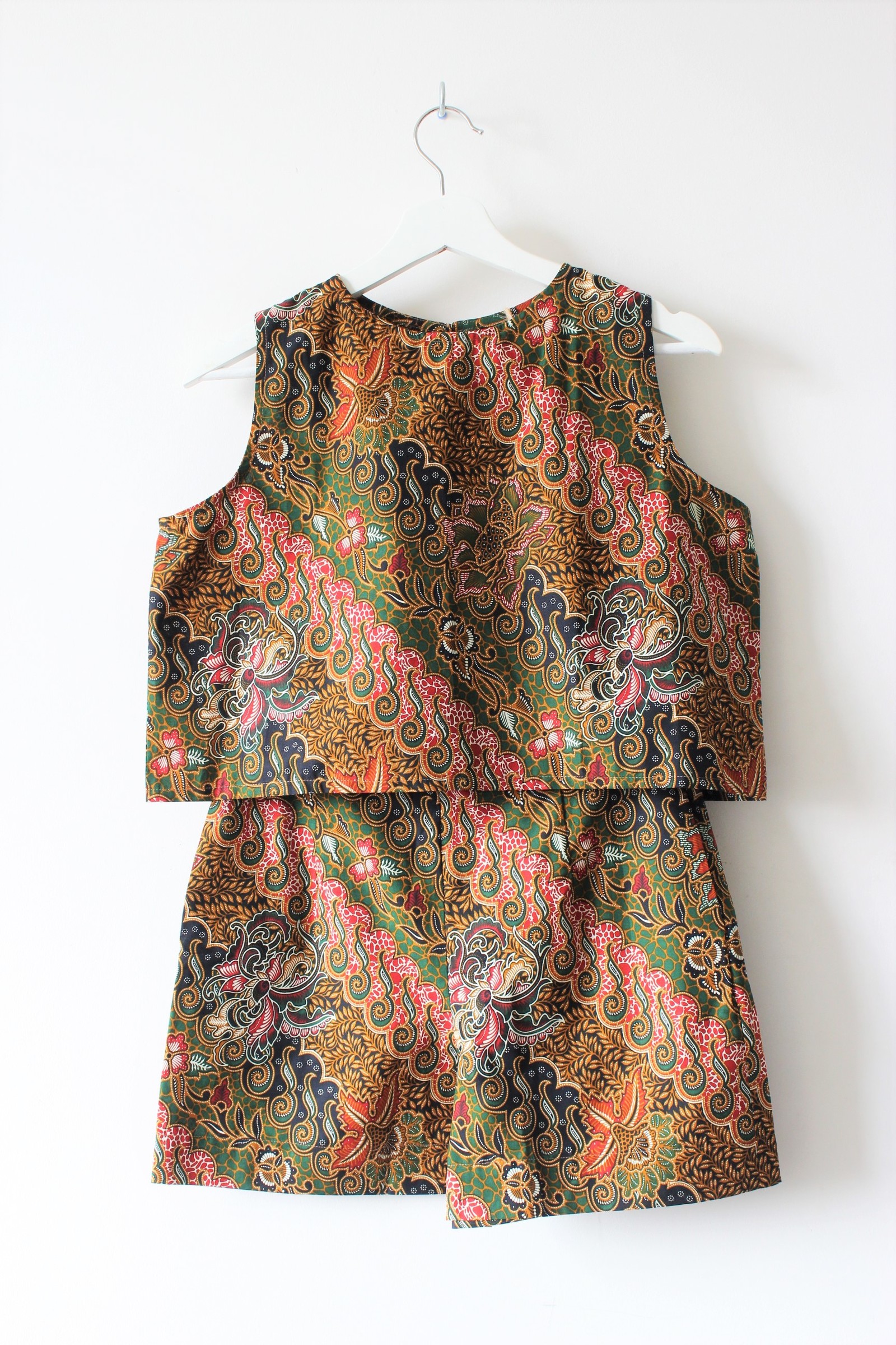 Matching Batik Set (M) - Theo (Dark Green)