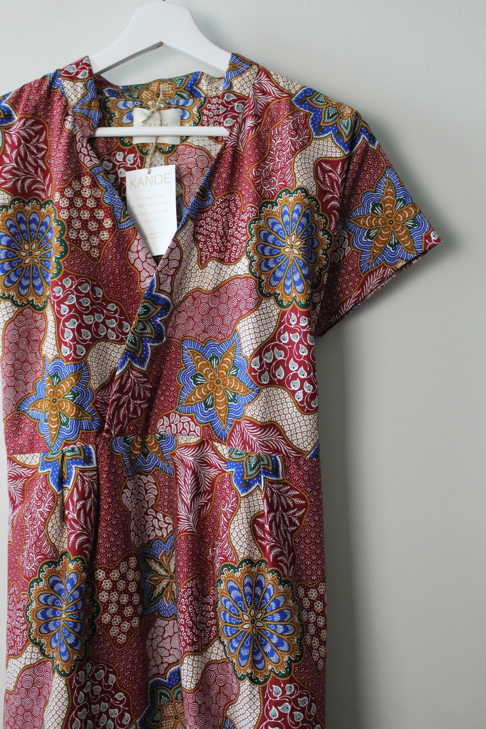 Kimono wrap dress w/ mandarin collar - Foxxy