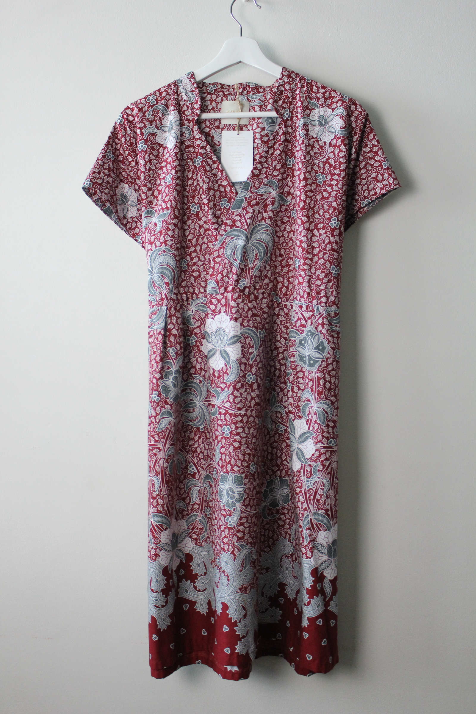 Kimono wrap dress w/ mandarin collar - Ting Ting