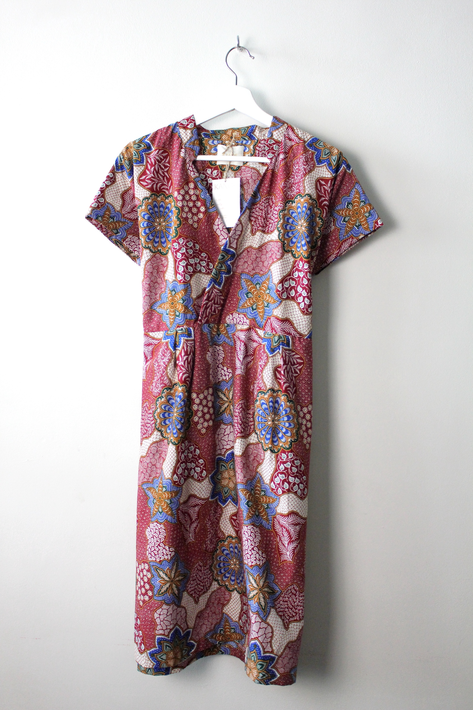 Kimono wrap dress w/ mandarin collar - Foxxy