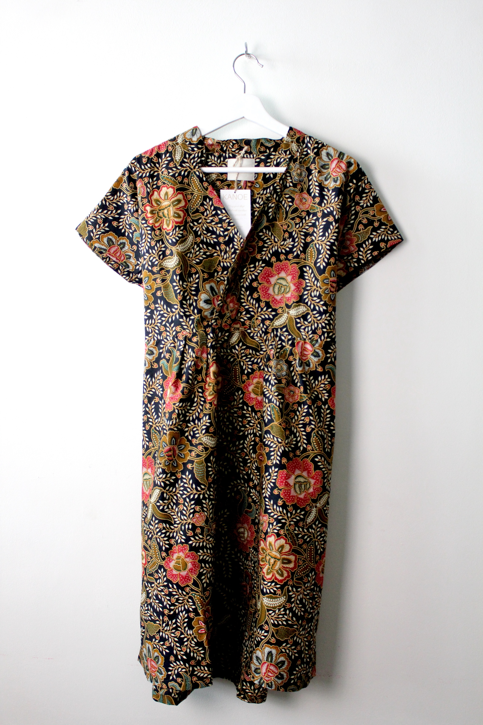 Kimono wrap dress w/ mandarin collar - Jana