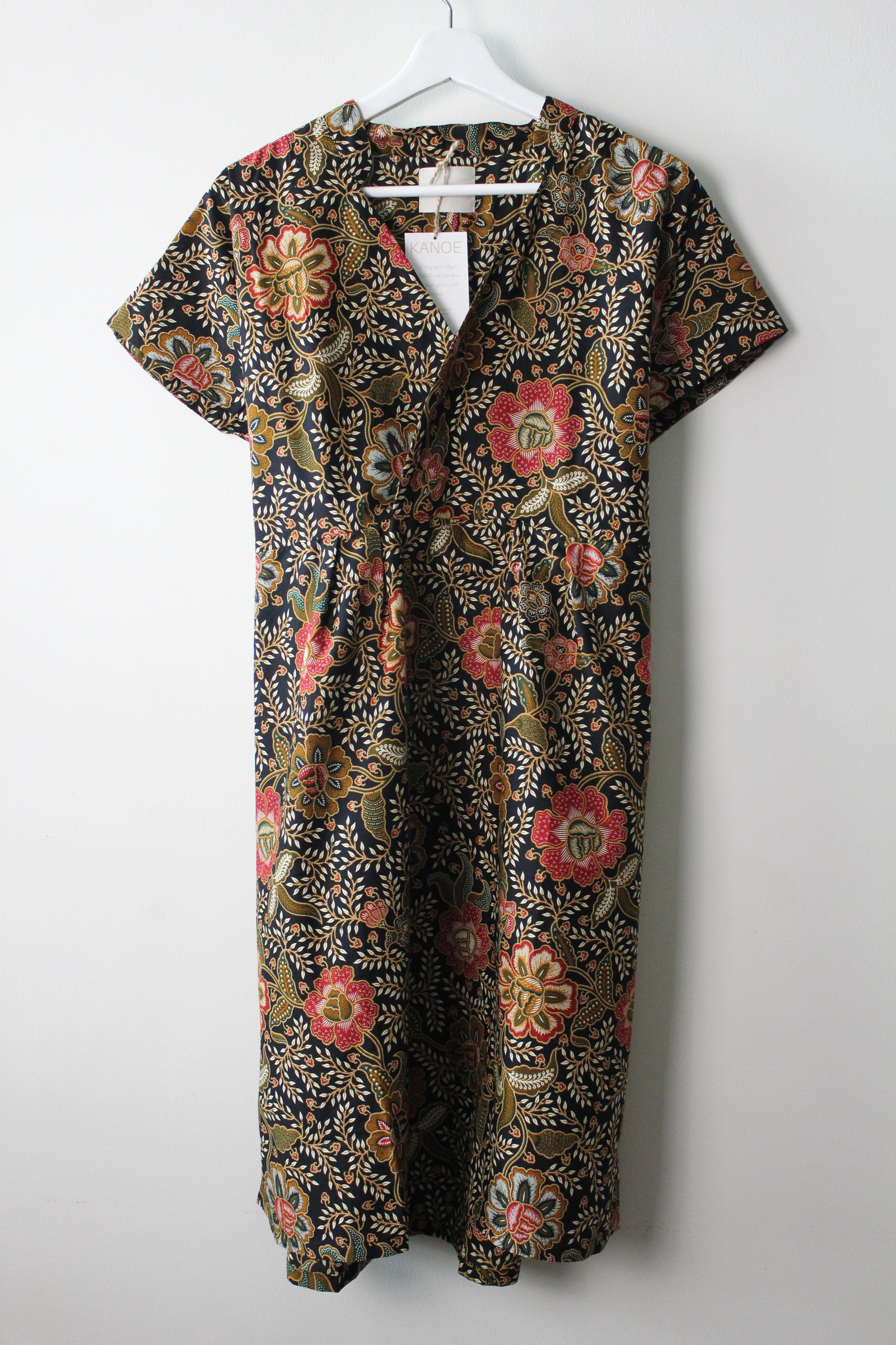 Kimono wrap dress w/ mandarin collar - Jana