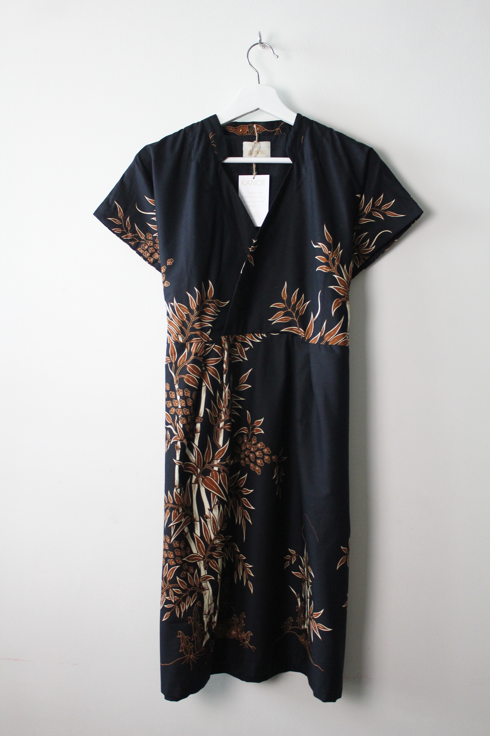 Kimono wrap dress w/ mandarin collar - Sophia