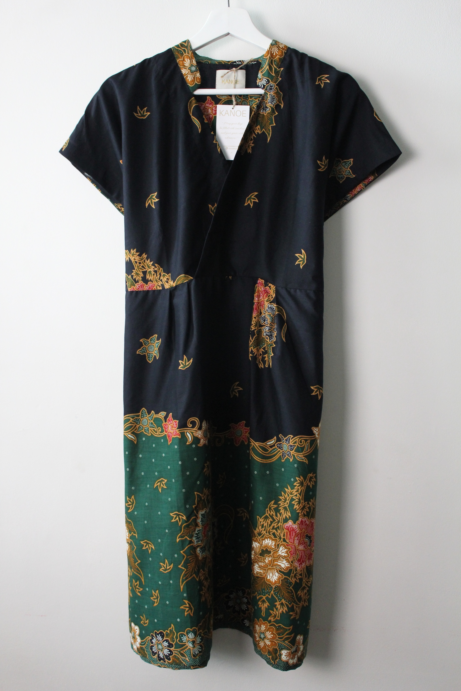 Kimono wrap dress w/ mandarin collar - Song