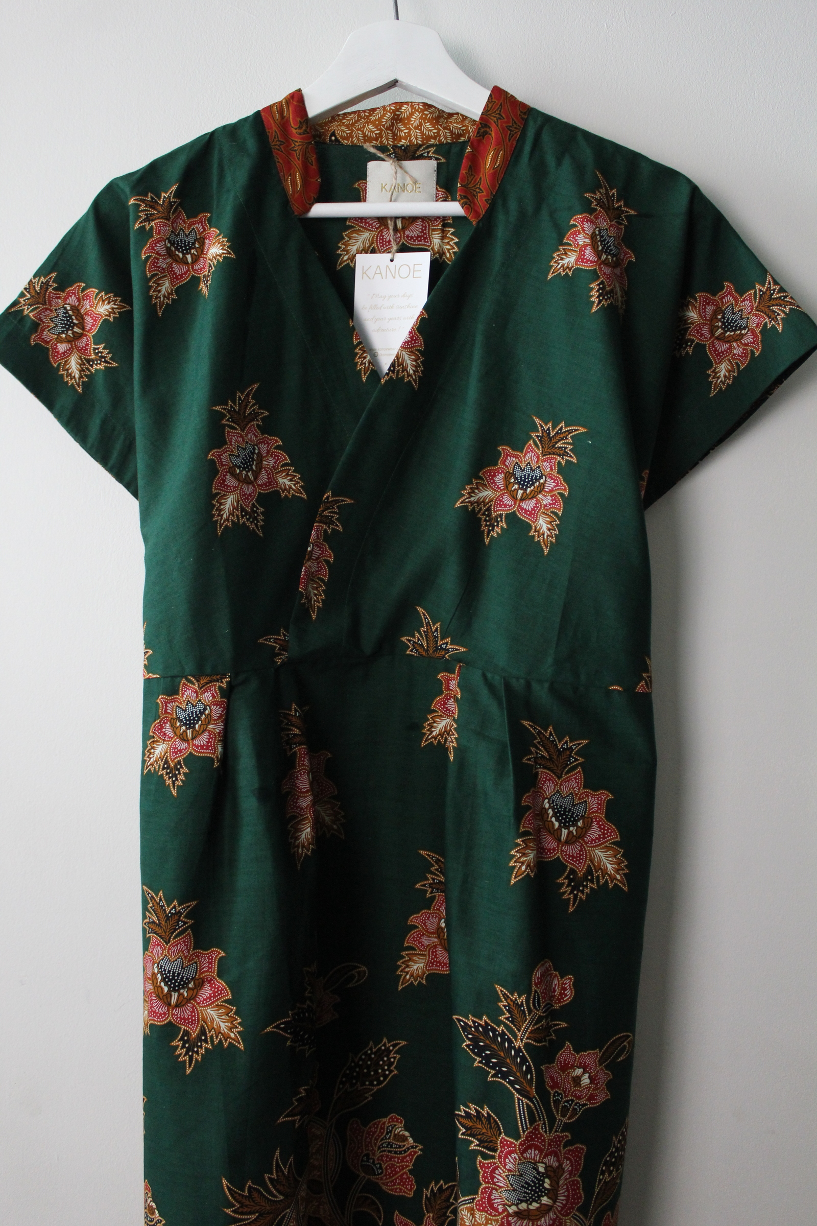 Kimono wrap dress w/ mandarin collar - Sammie