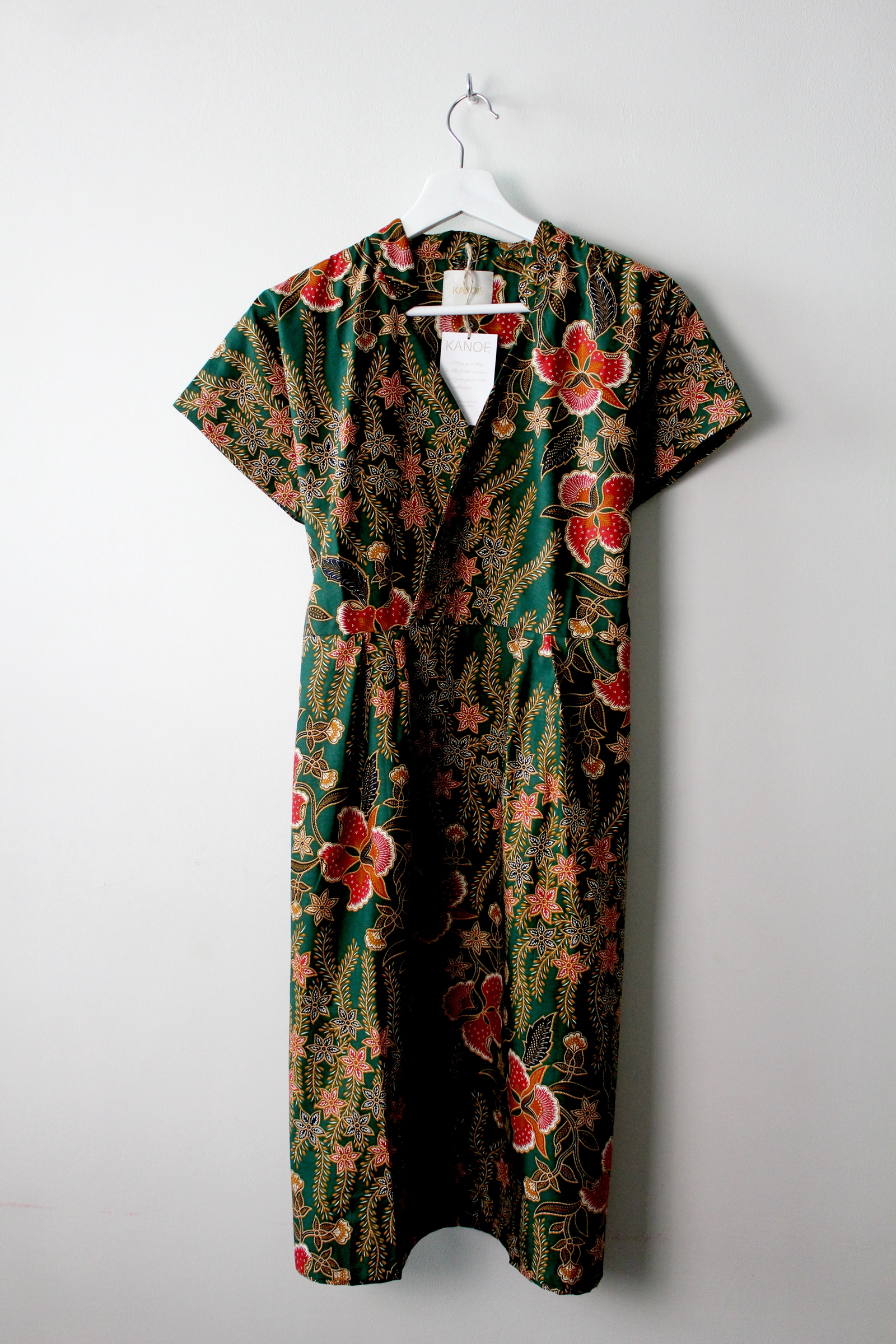 Kimono wrap dress w/ mandarin collar - Karly