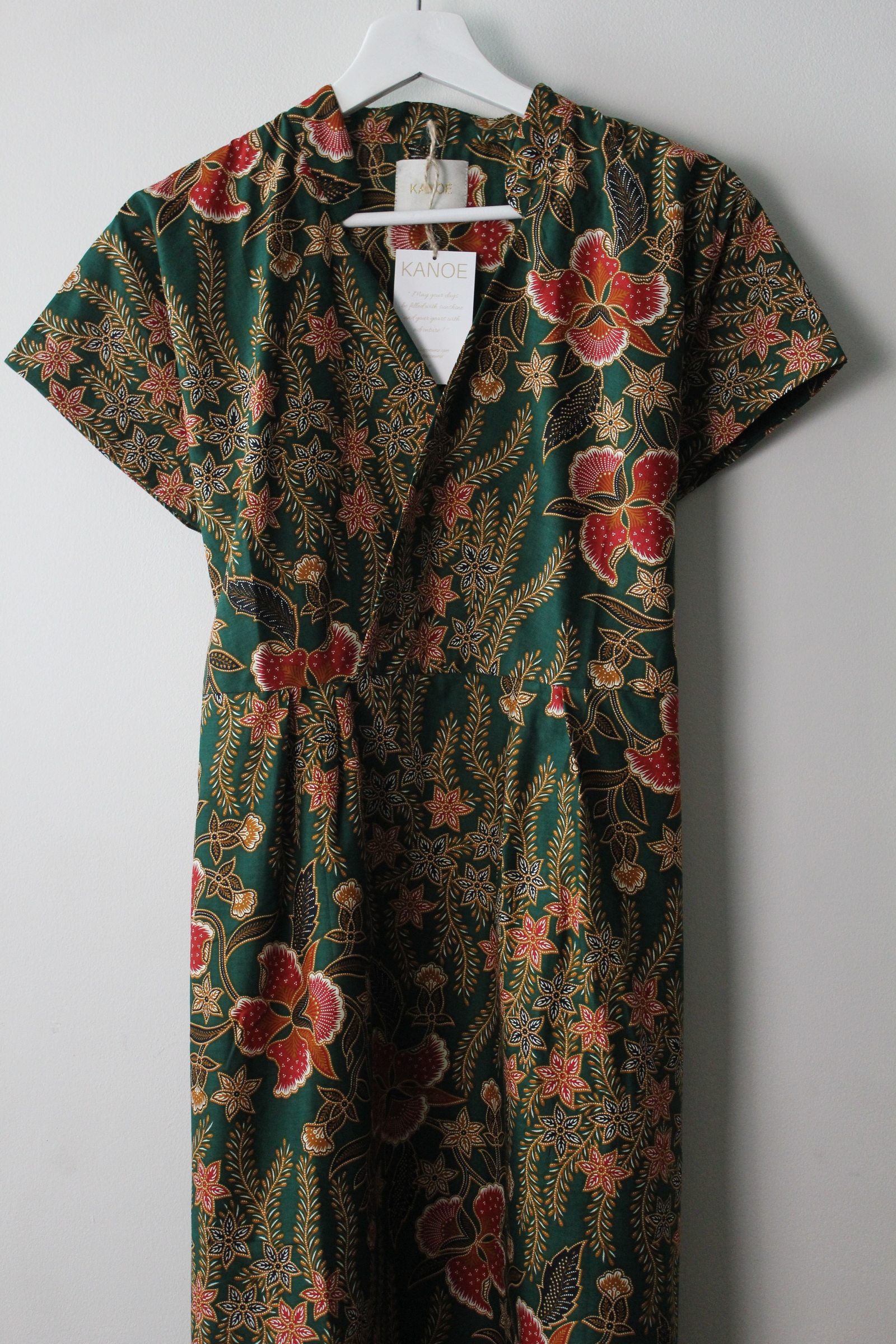 Kimono wrap dress w/ mandarin collar - Karly