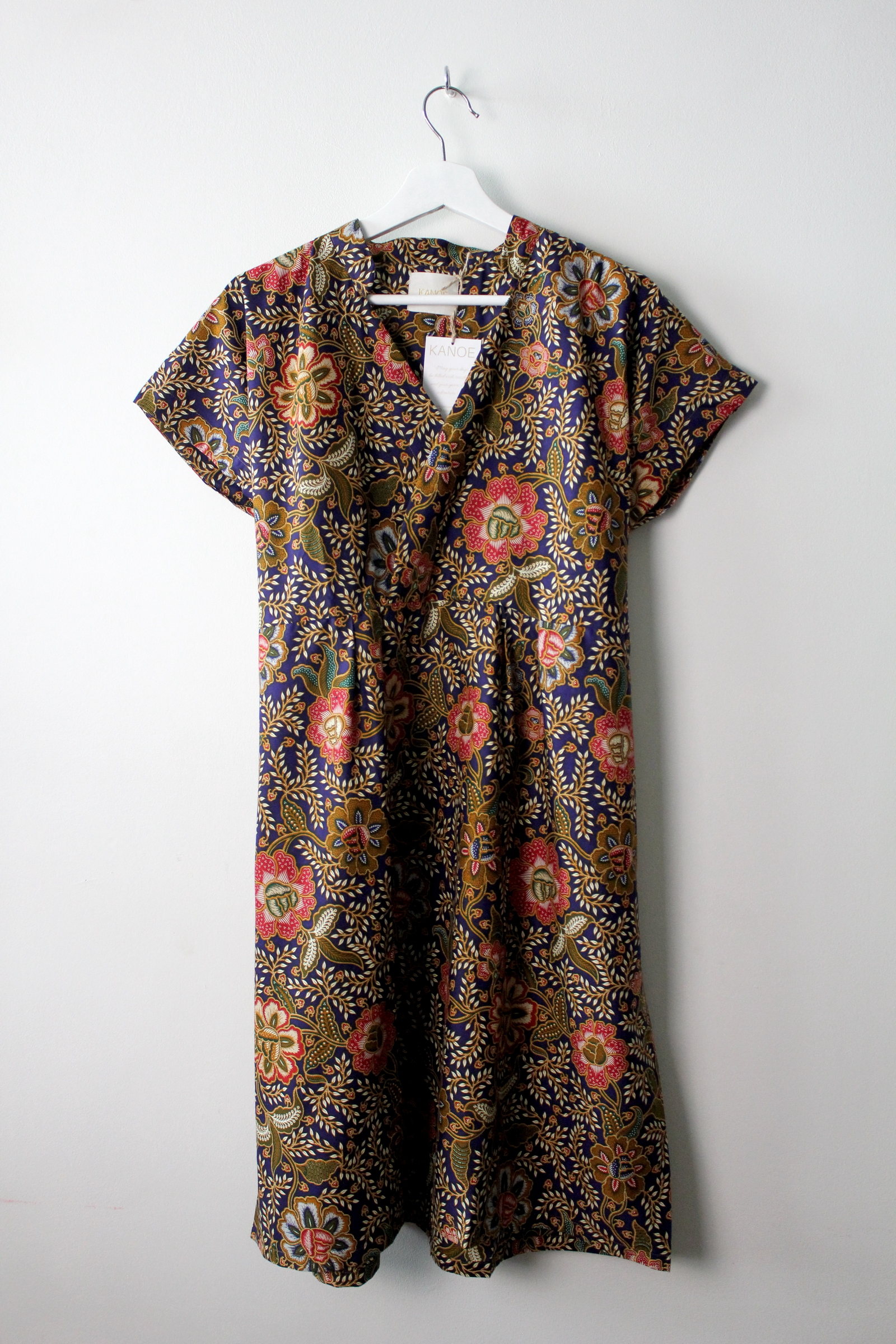 Kimono wrap dress w/ mandarin collar - Kitt