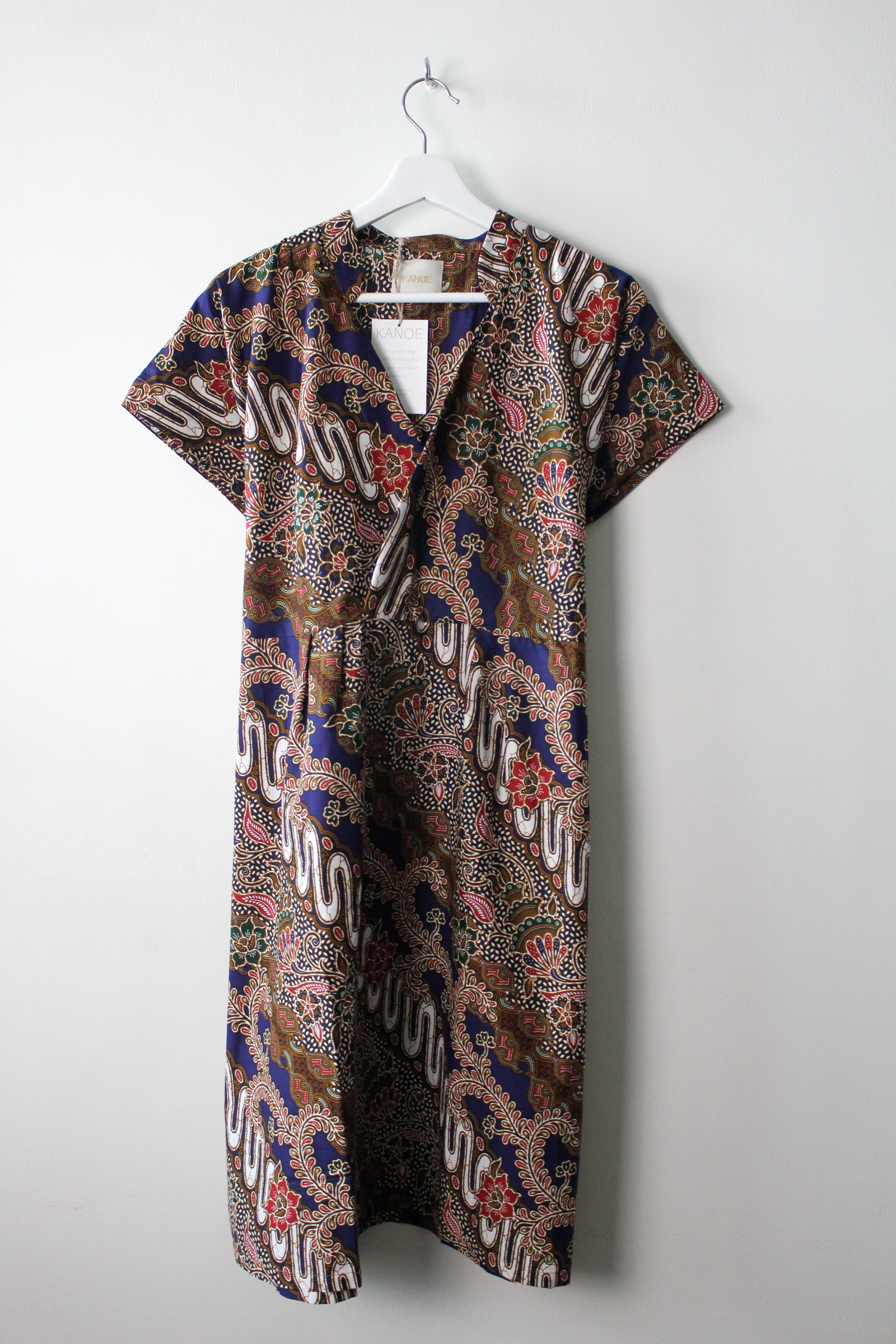 Kimono wrap dress w/ mandarin collar - Yenni