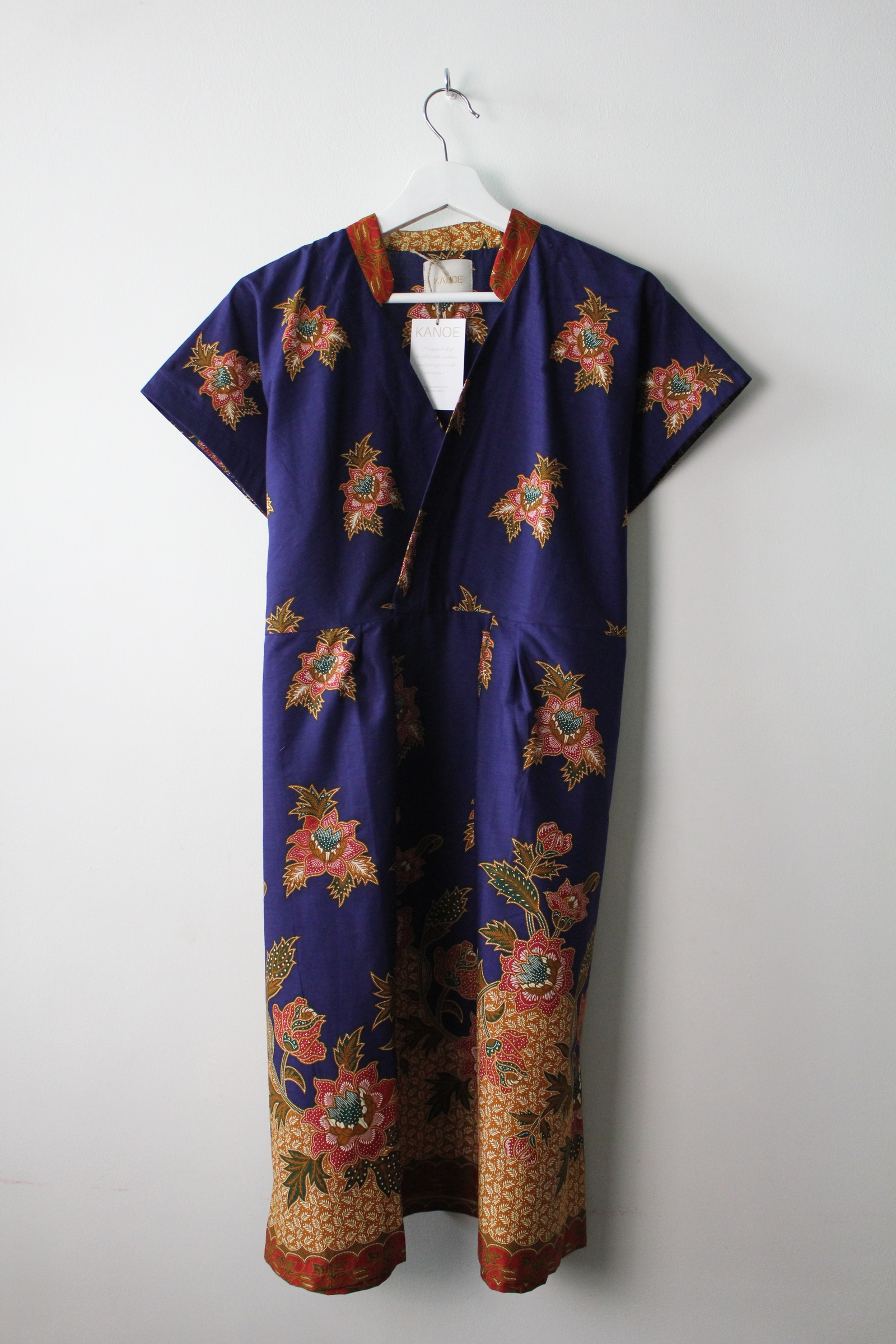 Kimono wrap dress w/ mandarin collar - Hanny