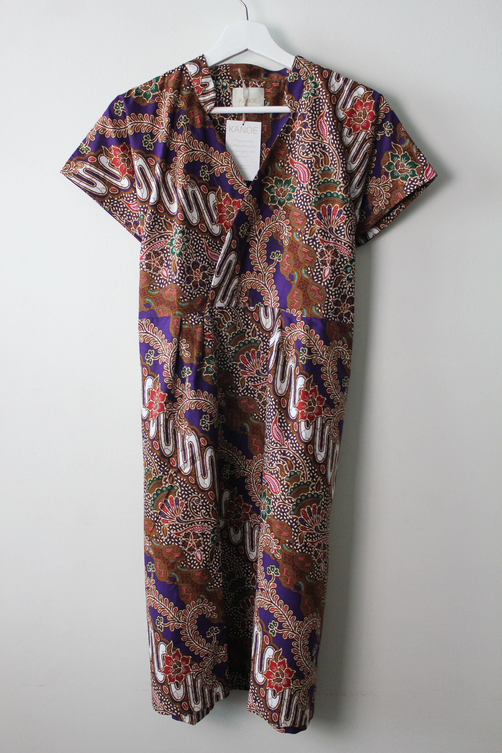 Kimono wrap dress w/ mandarin collar - Tina