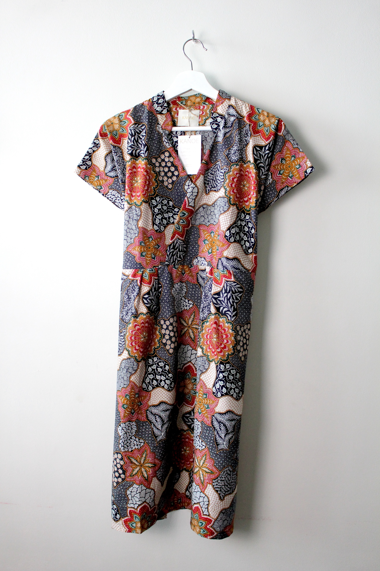 Kimono wrap dress w/ mandarin collar - Chelsea