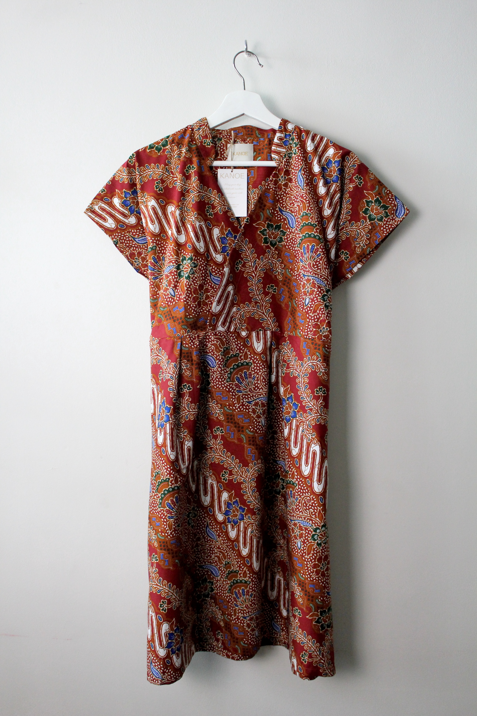 Kimono wrap dress w/ mandarin collar - Fei