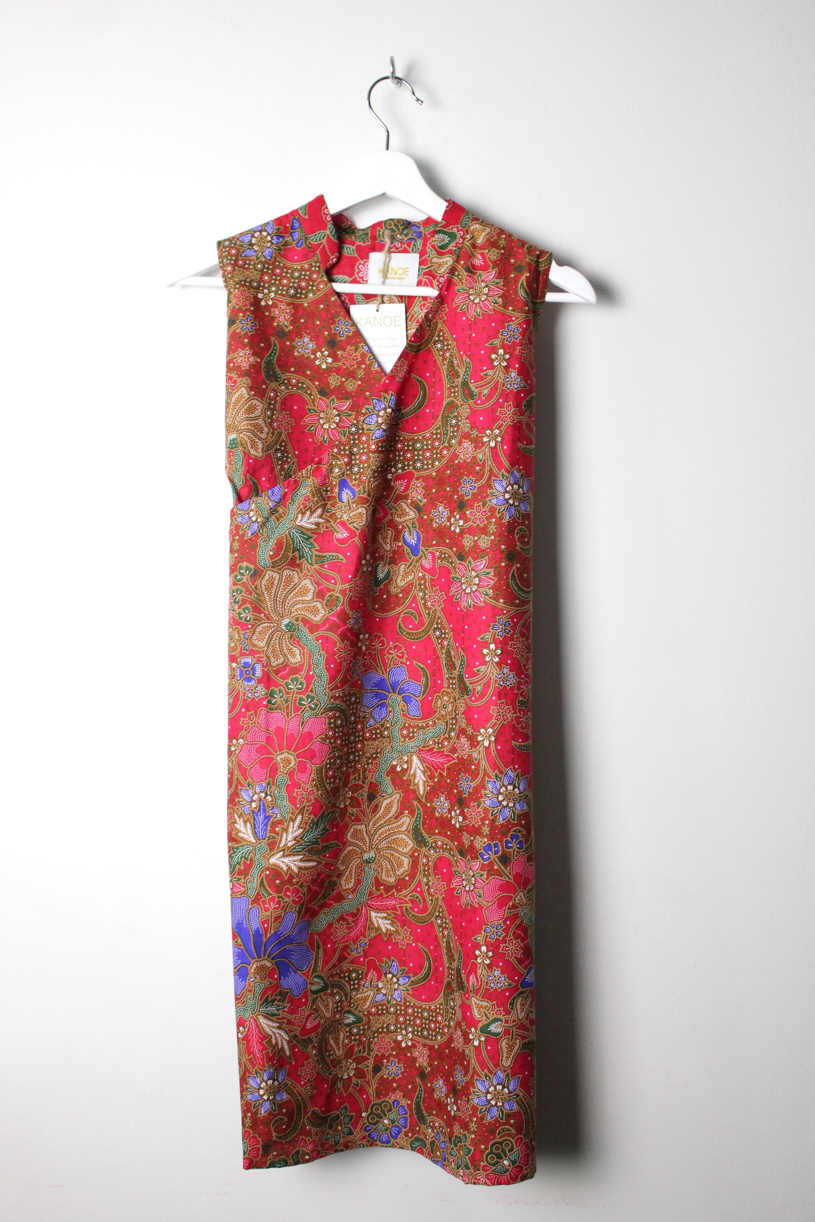 Batik Qi Pao - Rain (L - XL)