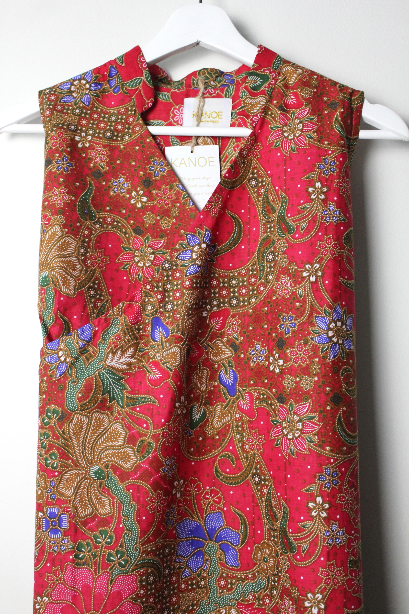 Batik Qi Pao - Rain (L - XL)