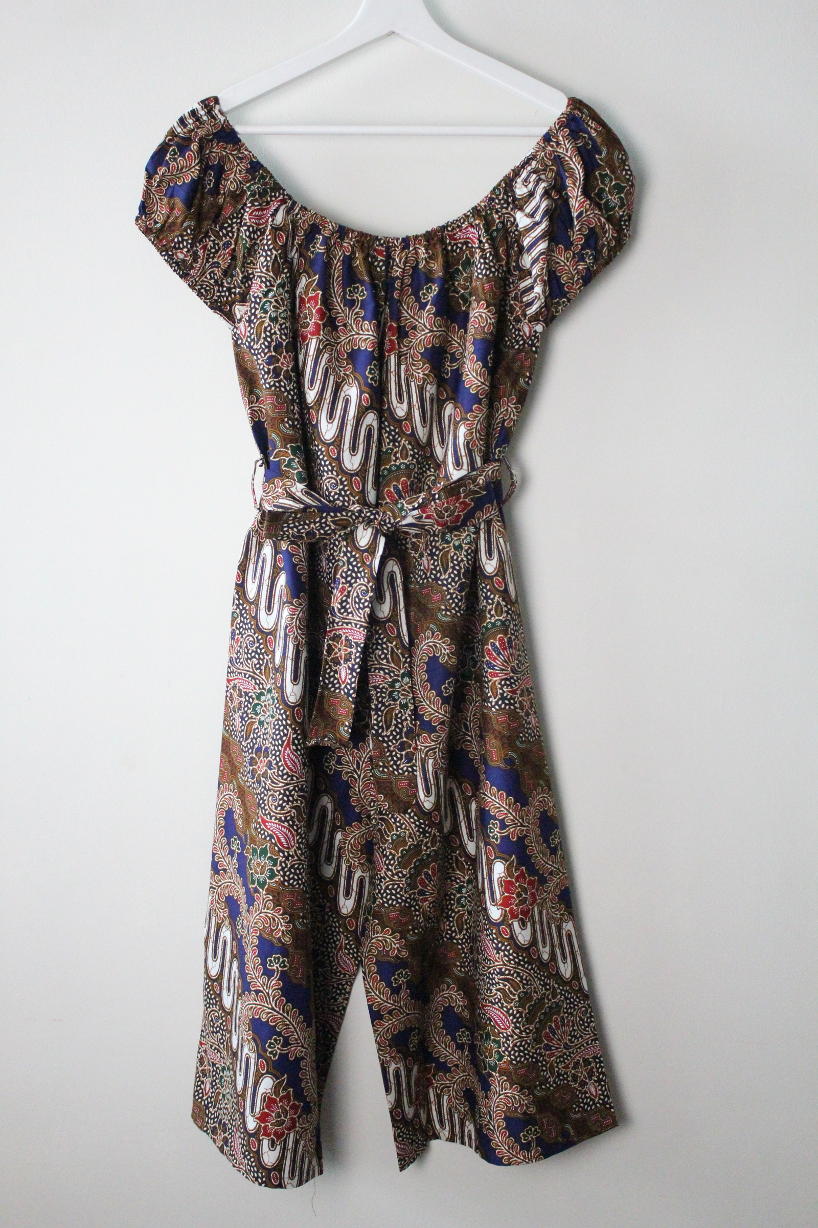 AveryDae Batik Jumpsuit (L) - Bel (Blue)